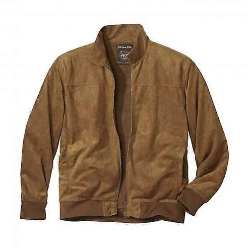 Atlas For Men Mens Faux Suede Fleece Lined Jacket