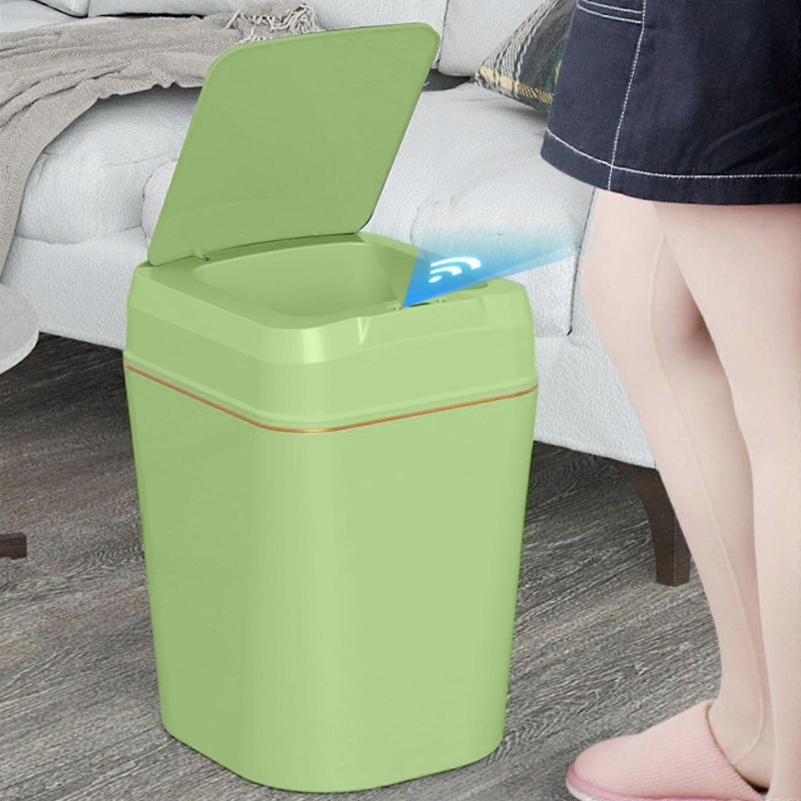 Trash Can With Lid, 12L Automatic Touchless Garbage Can, Small Motion Sensor Smart Bin for Bathroom Office, Compatible with YOTQUSKI