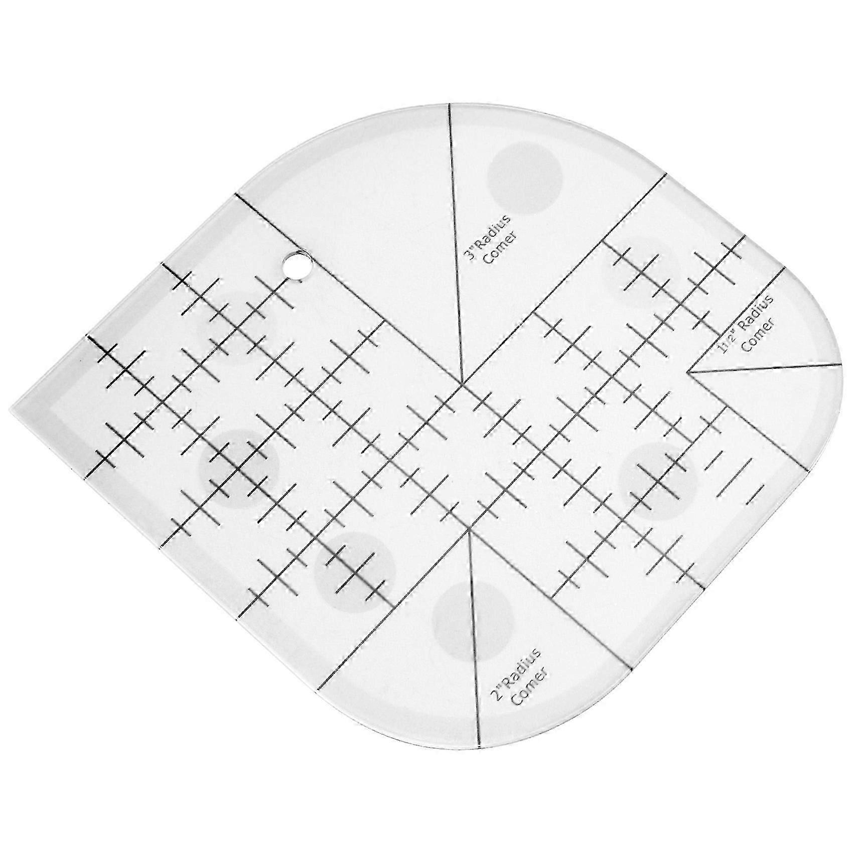 Curved Corner Cutter Quilt Ruler, Sewing Patchwork Ruler Sewing Template Patchwork Tool,DIY Sewing