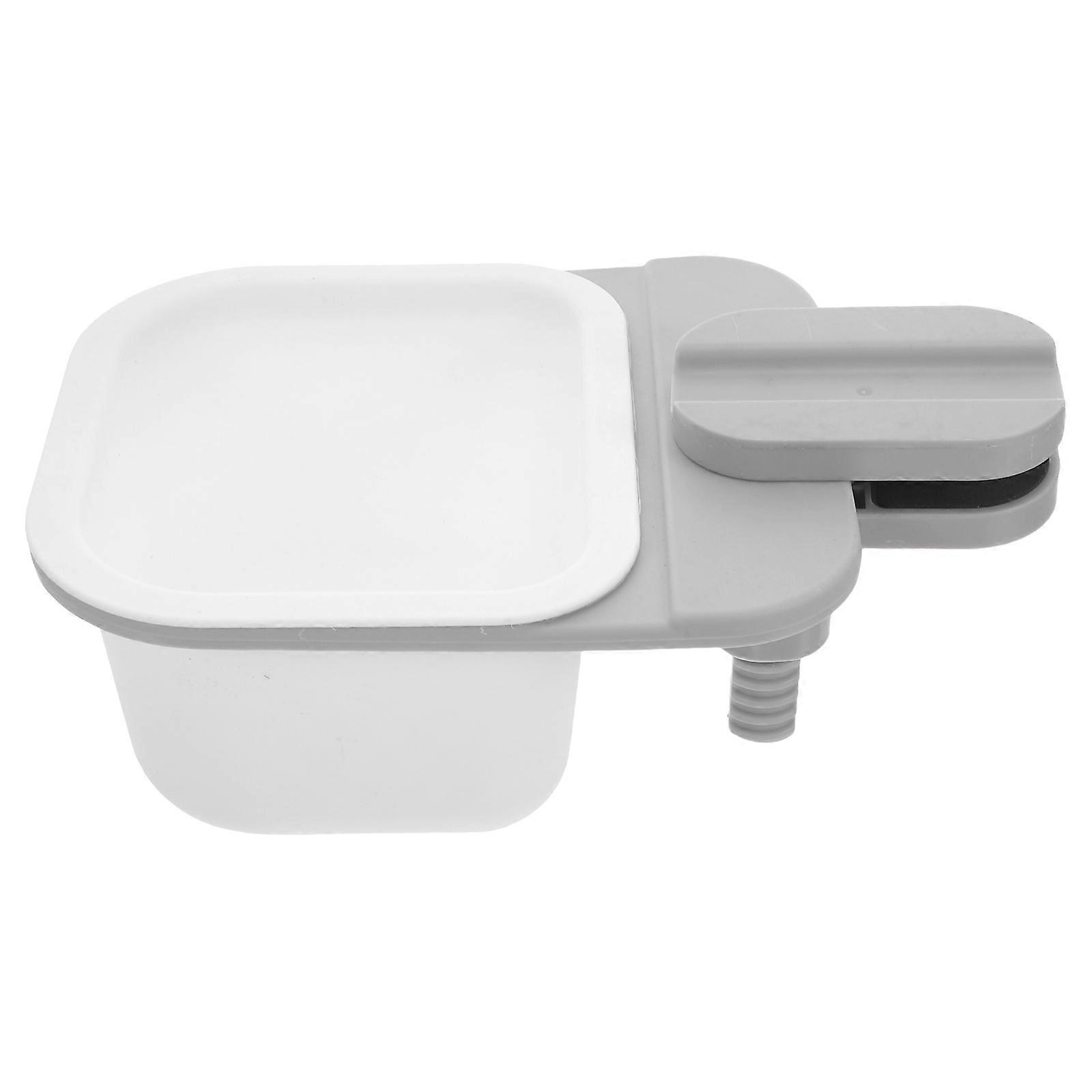 Mini Garbage Can Rotatable Clip-on Plastic for Kitchen Use 5Pcs Light Grey