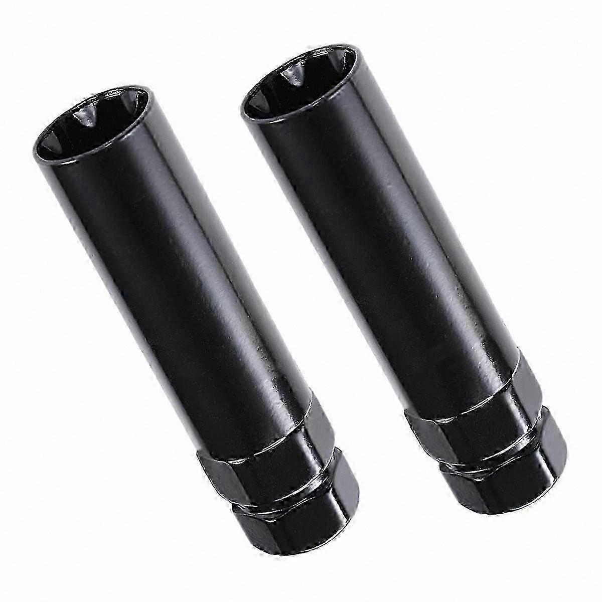 7-Spline Lug Nut Key Socket Wrench for 14x1.5 & 14x2.0 Replacement Automotive Tools