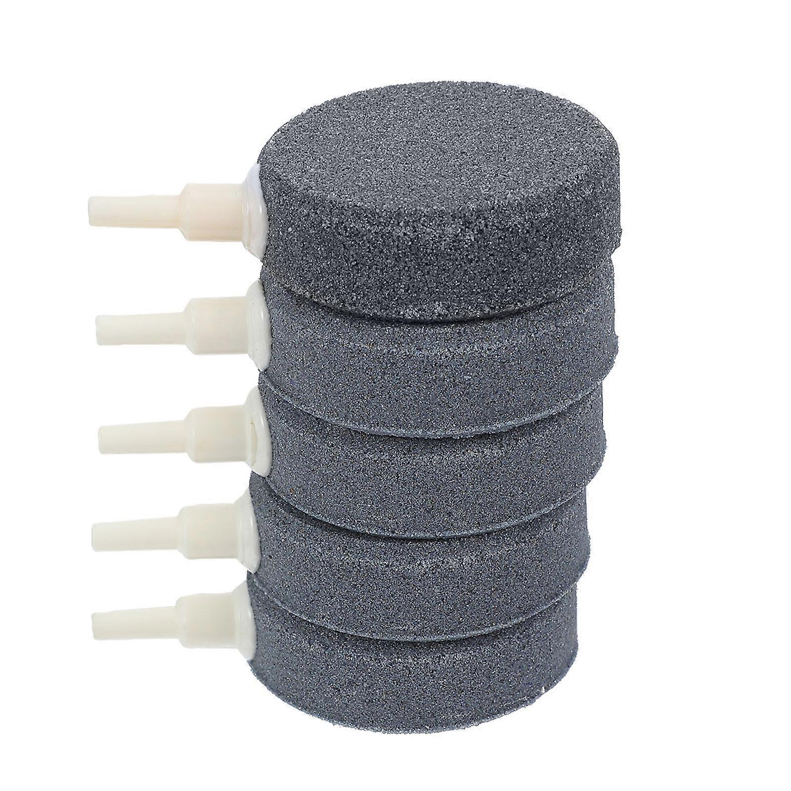 Tank Bubbler Bubble Diffusers Fish Tank Accessories Grey Color 6.00X6.00X1.50CM Size 5Pcs