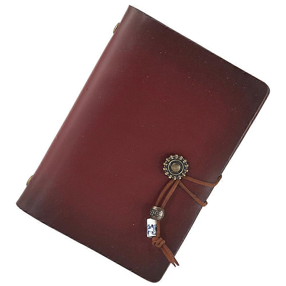 Journal for Writing 5Pcs Vintage Loose Leaf Diary Notepad Red