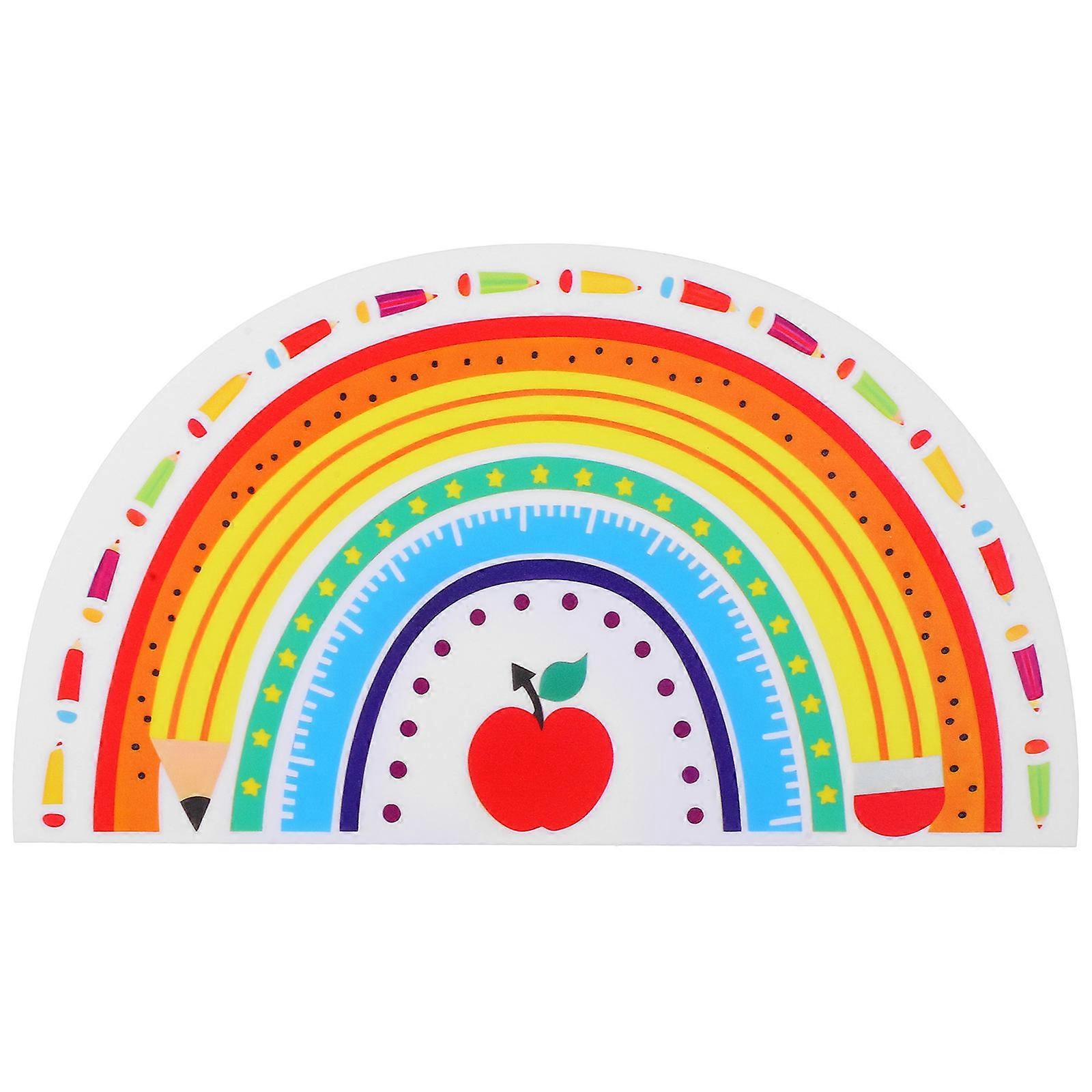 Rainbow Pencil Holder Acrylic Desk Organizer for Storage 2Pcs Set