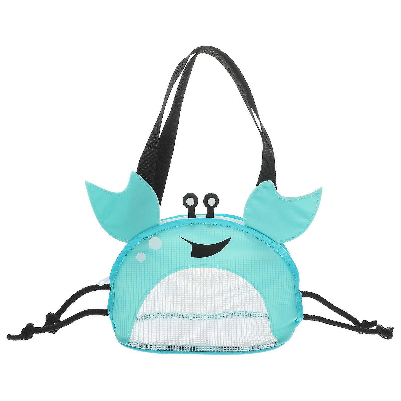 Durable PVC Crab Shape Beach Bag For Kids Designed For Shell Storage And Toy Organization 1Pack