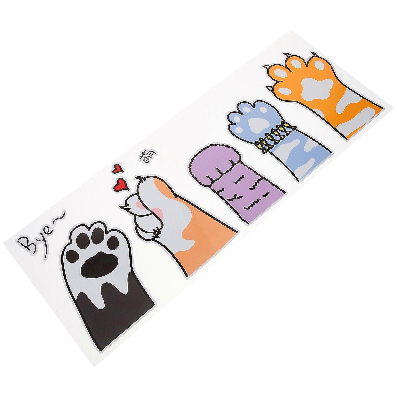 Reflective Vehicle Sticker In Custom Shape Ideal For Car Decoration With Durable Material Assorted Color 4Pcs