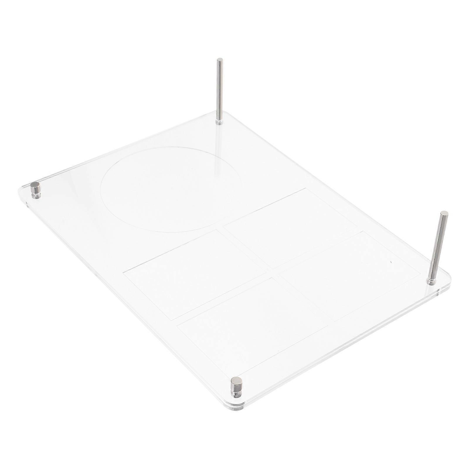 Cd Display Holder Acrylic Stand with Groove Structure for Office 3Pcs