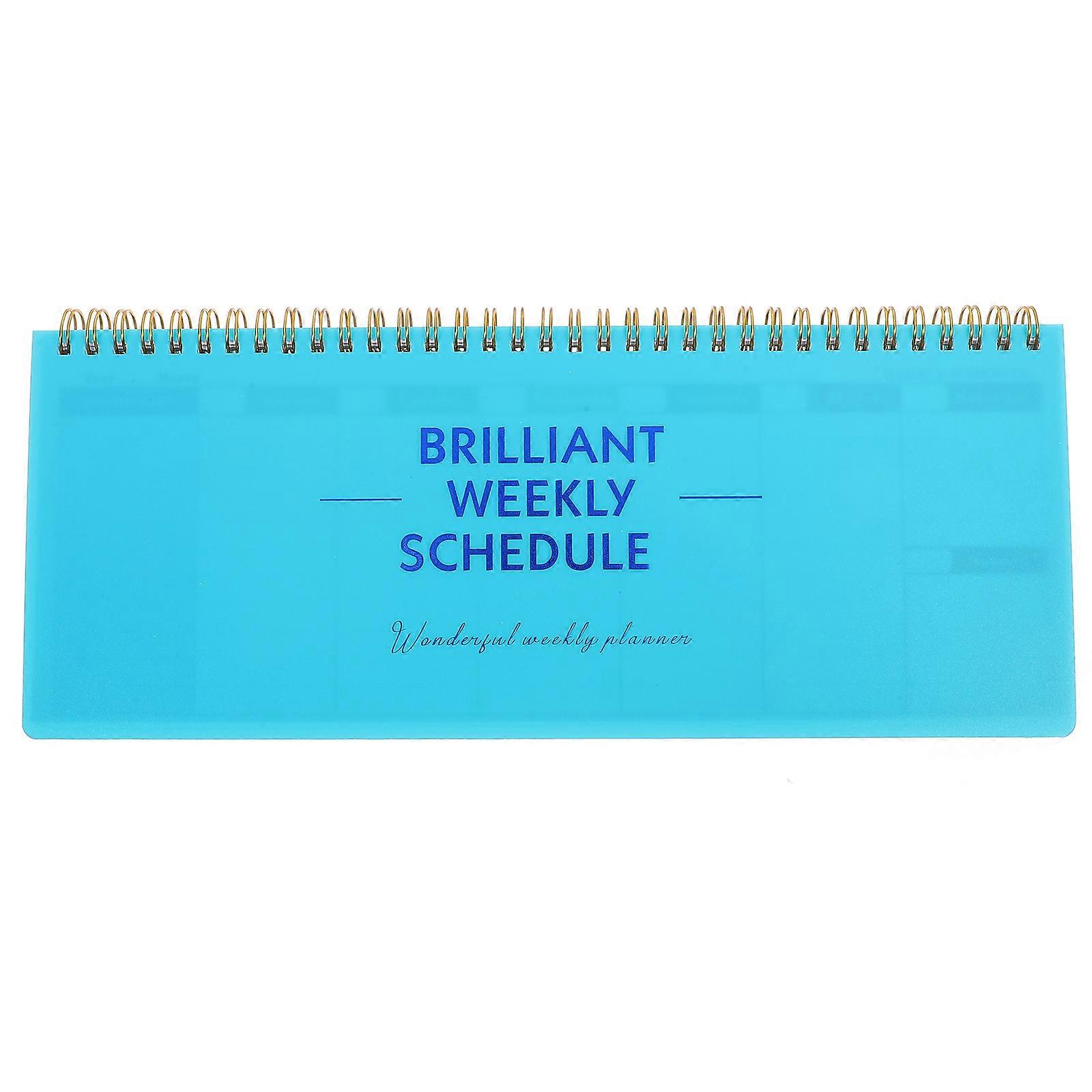 Writing Journal Notebook Weekly Planner Notepad Office Work for 4Pcs