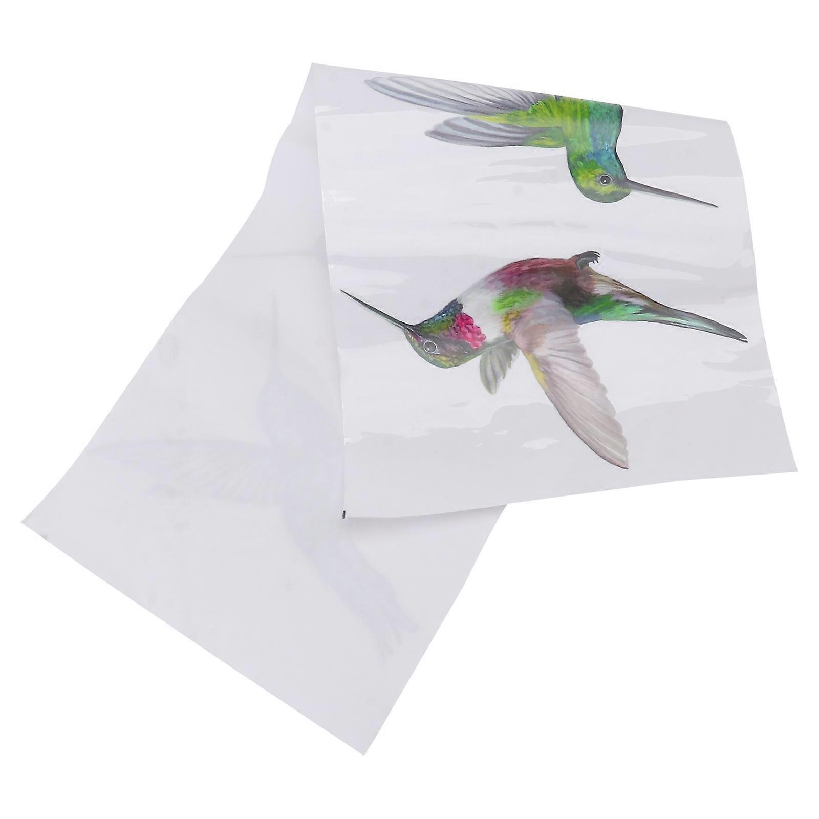 Glue-Free Hummingbird Window Sticker for Home Decoration with 12Pcs Assorted Colors