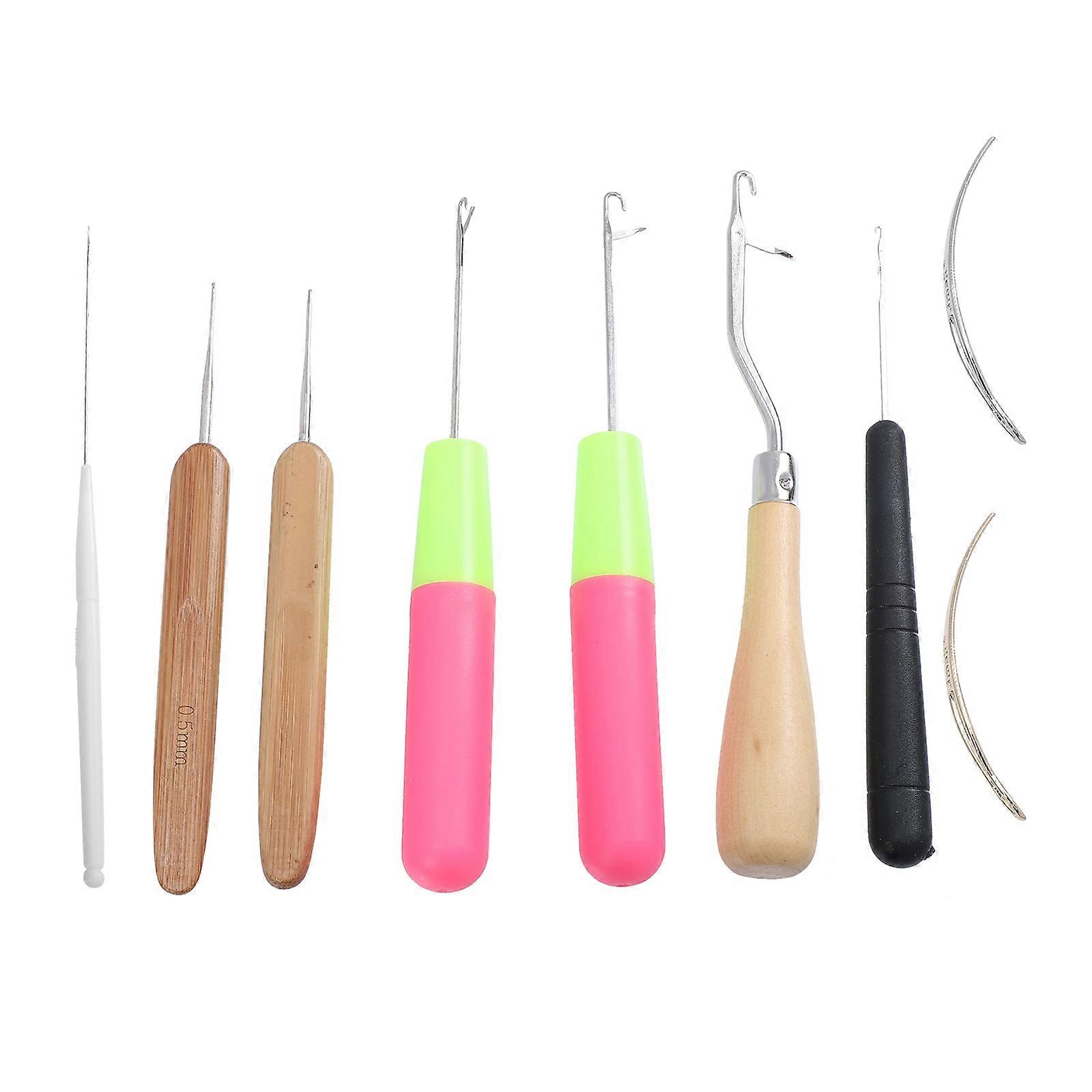 Knitting Tool Accessories Crochet Needle for Weaving 2Sets Assorted Colors