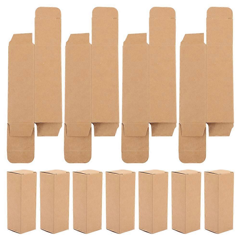 50Pcs Kraft Paper Lip Gloss Containers For Home Use DIY Crafting Elegant Design Smooth Edges Lightweight