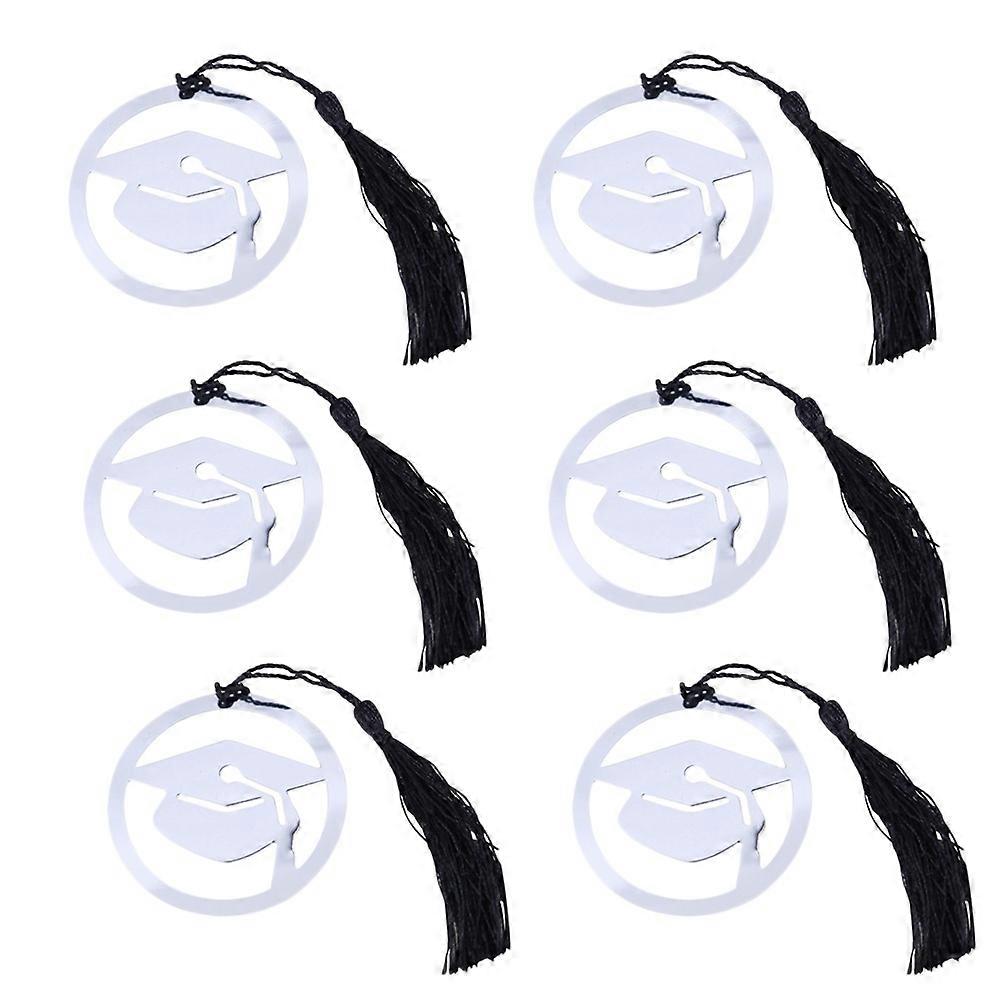 Stainless Steel Doctoral Cap Page Marker for Graduation 60Pcs
