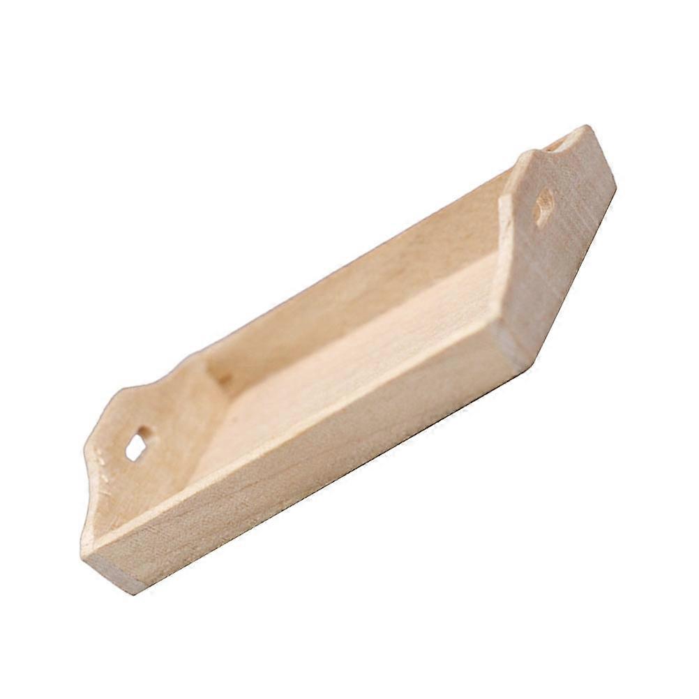 Mini Fruit Plate Model for Decoration Use Durable Wooden Ornament