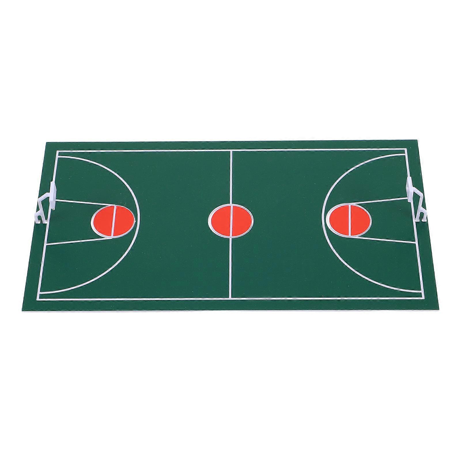 Desktop Basketball Game Basketball Court Model for Playing 2Pcs Mini Setup