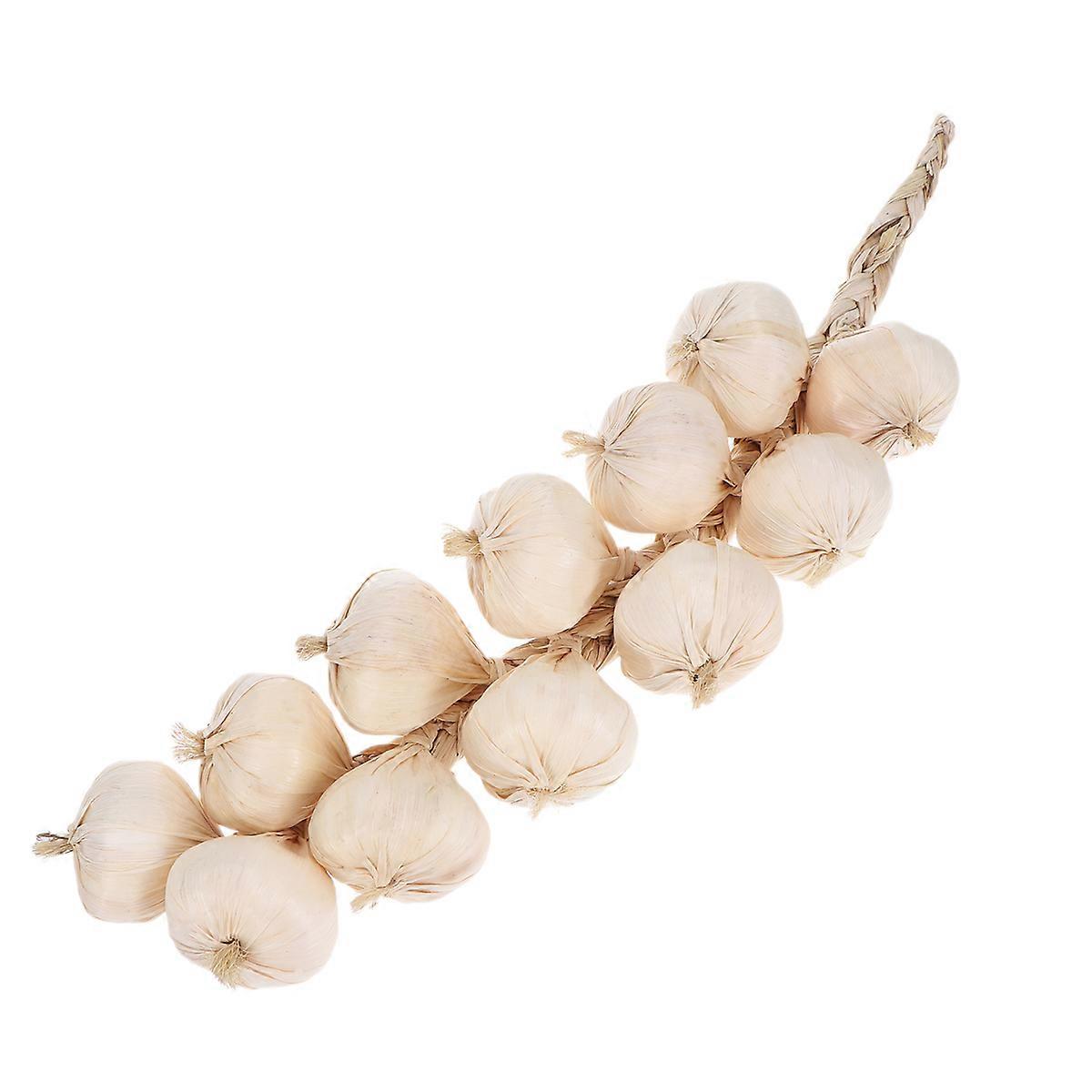 Artificial Garlic Strings for Stage Performance 2Pcs Beige 20 Inch Garlic Strings