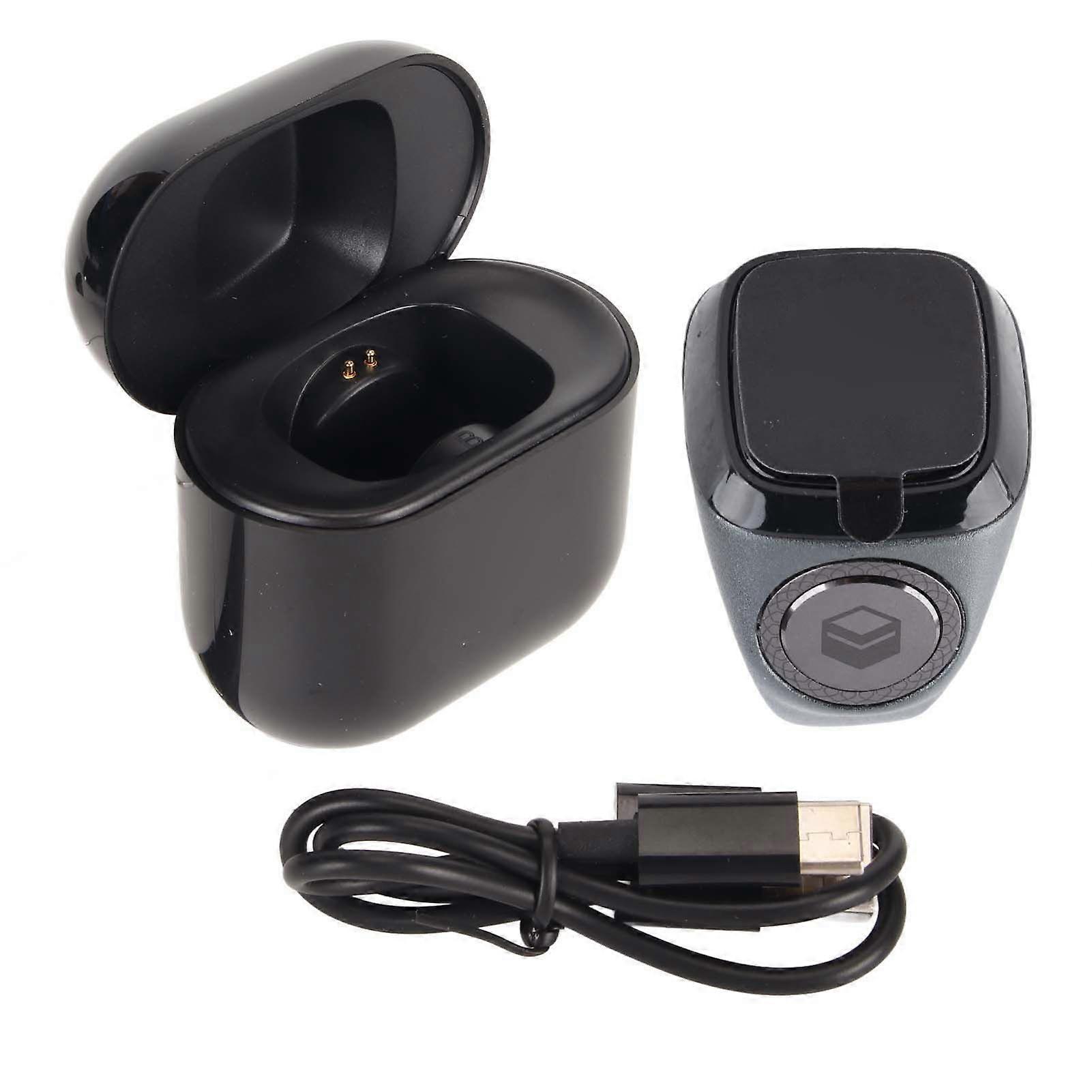 Bluetooth Finger Ring Rechargeable Step Counting Ring APP Support 0.49in Screen Smart Ring 20MM