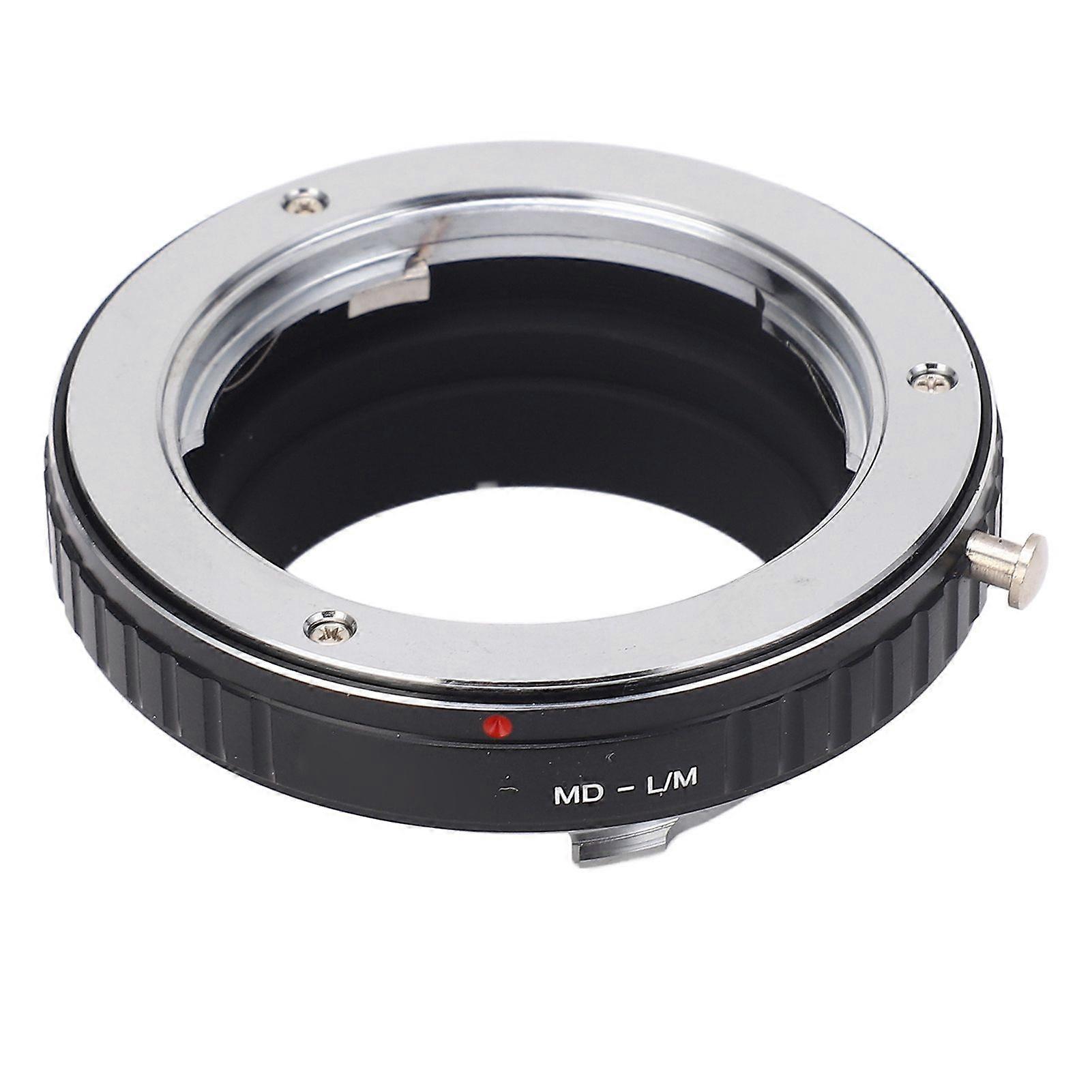 Lens Mount Adapter Aluminum Alloy Precise Mounting MD to L M Mount Lens Adapter for Minolta MD Mount
