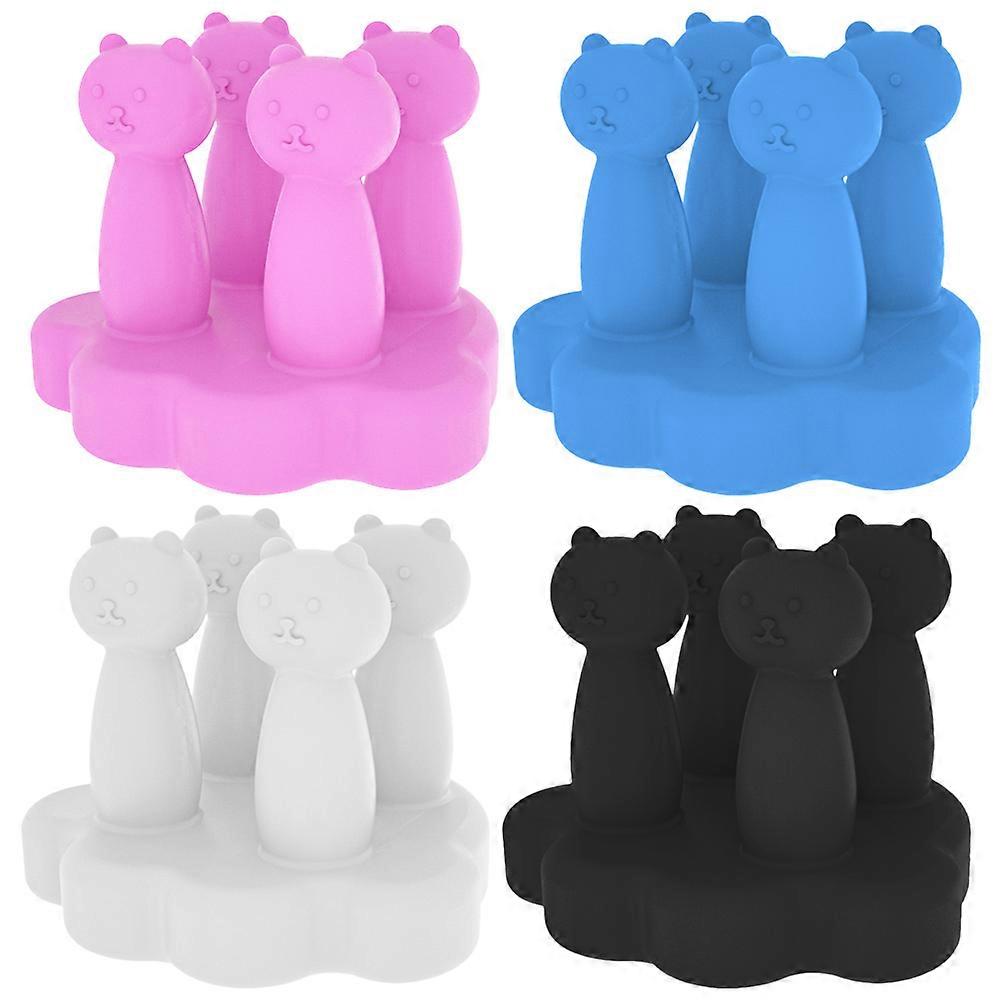 Silicone Toothbrush Holder for Wall Mount Storage 16Pcs Assorted Color Hooks