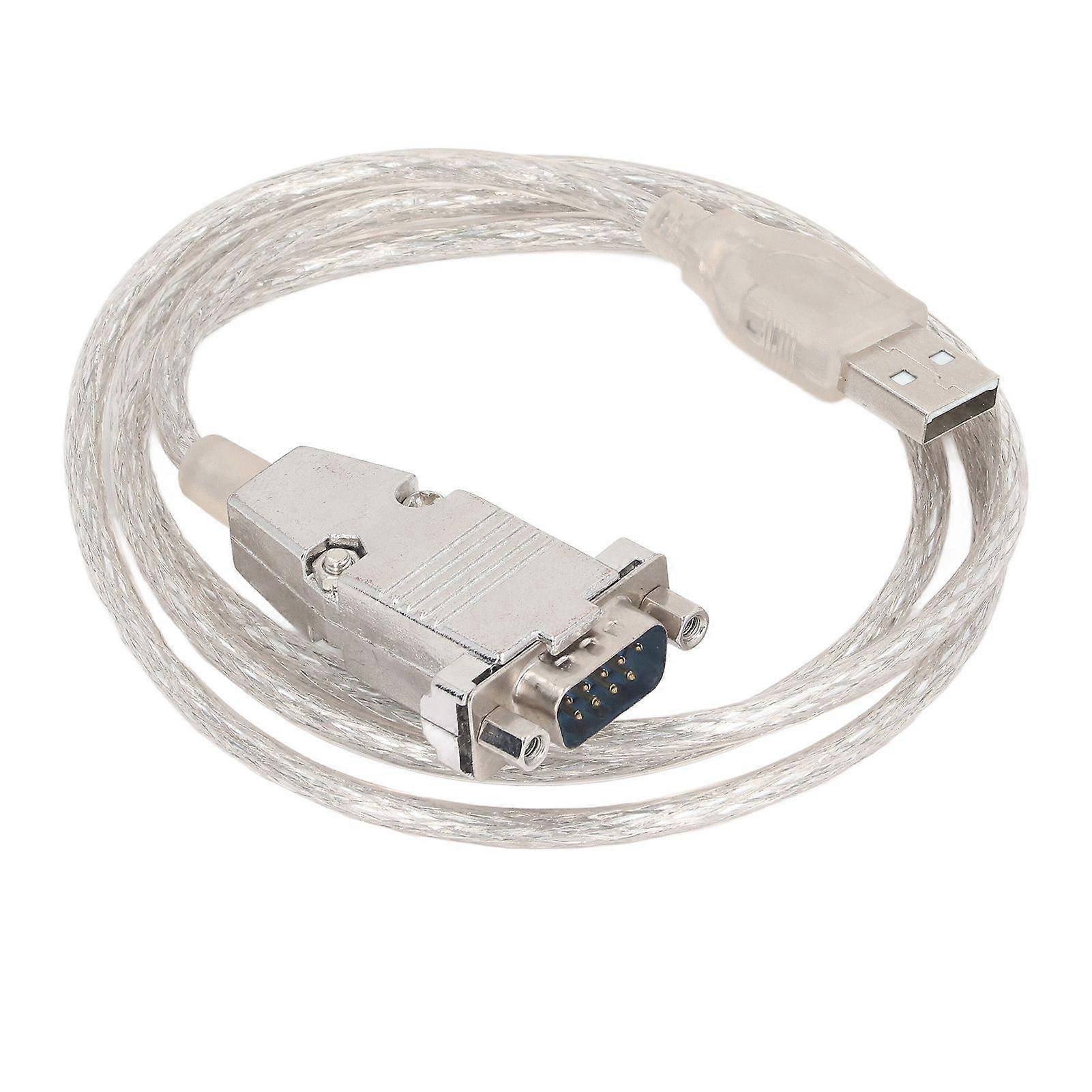 USB to Serial Adapter 3.3ft USB to RS232 Male 9pin DB9 Serial Cable for Windows 11 10 8 7 XP Vista 2000 98 for OS X 8 Silver