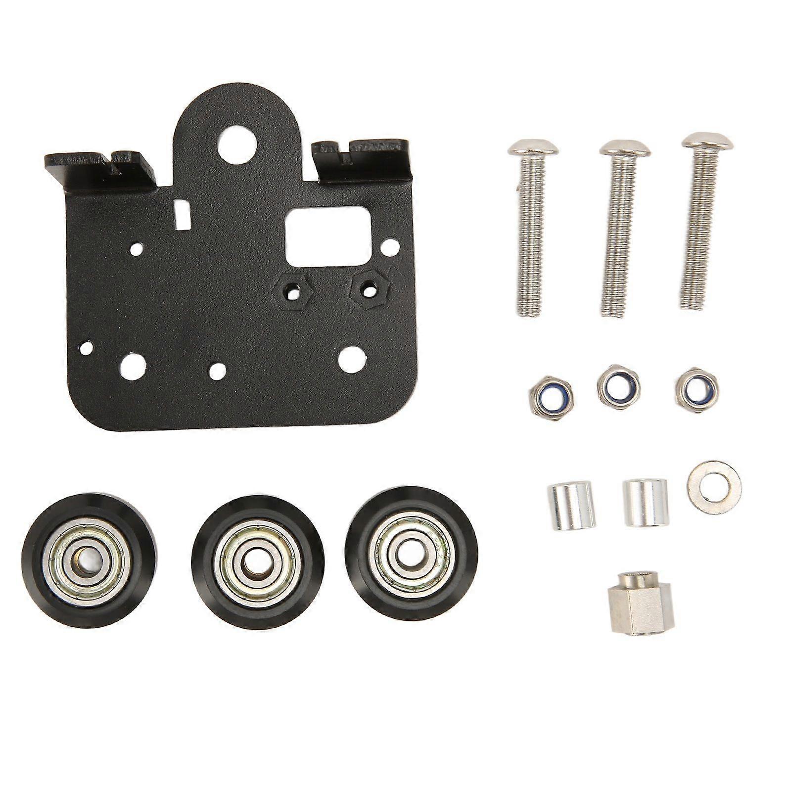 3D Extruder Back Support Plate with Pulley Extruding Backplate for Creality for Ender 3 3s 3 Pro CR 10 CR 10S S4 S5 Series