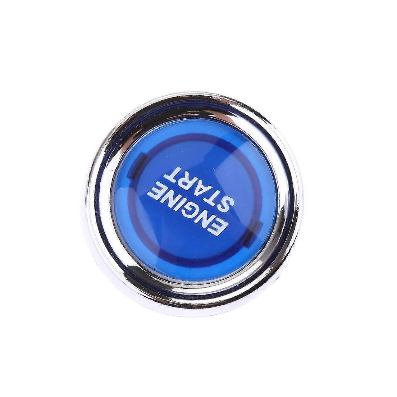 Car Engine Start Push Button Switch Blue LED Illumination Ignition Starter