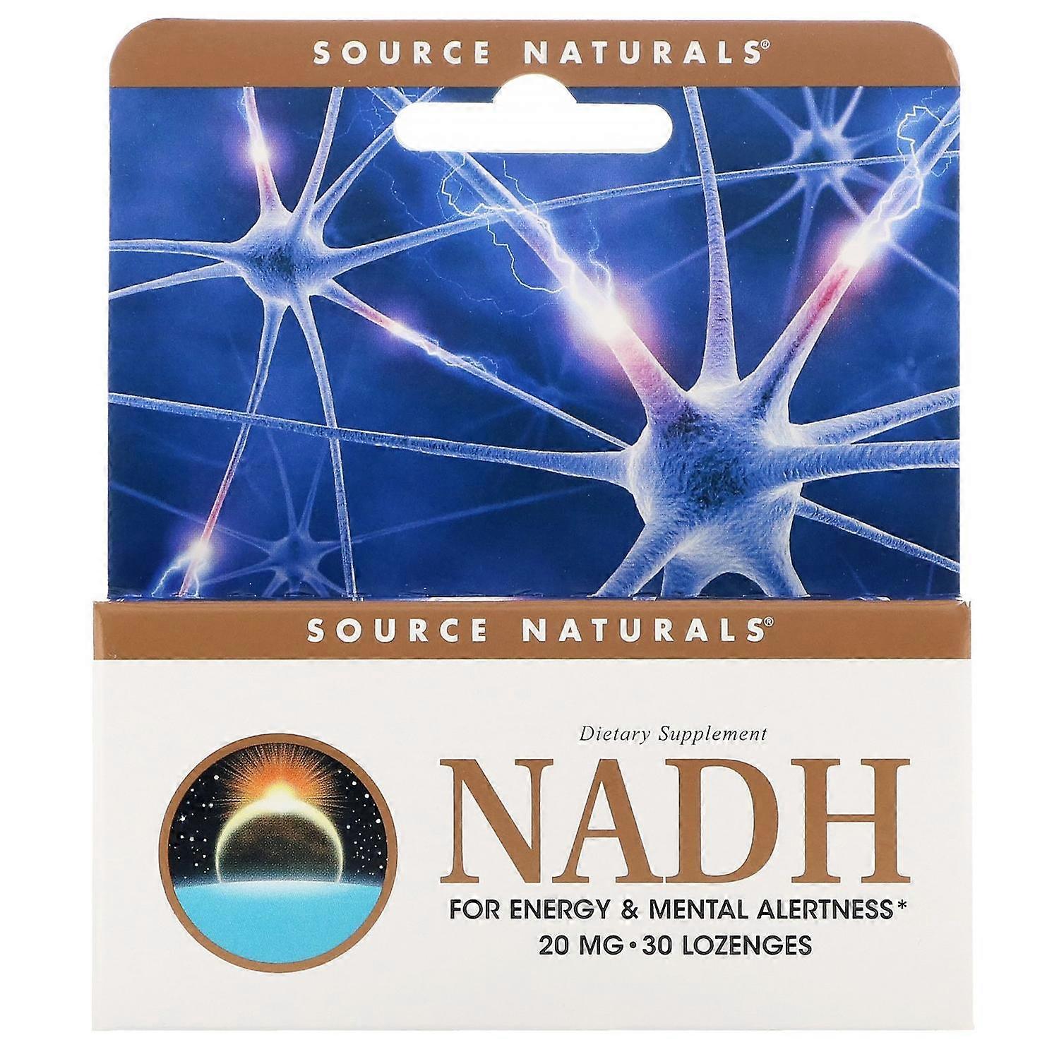 Source Naturals, NADH, 20 mg, 30 Sublingual Tablets