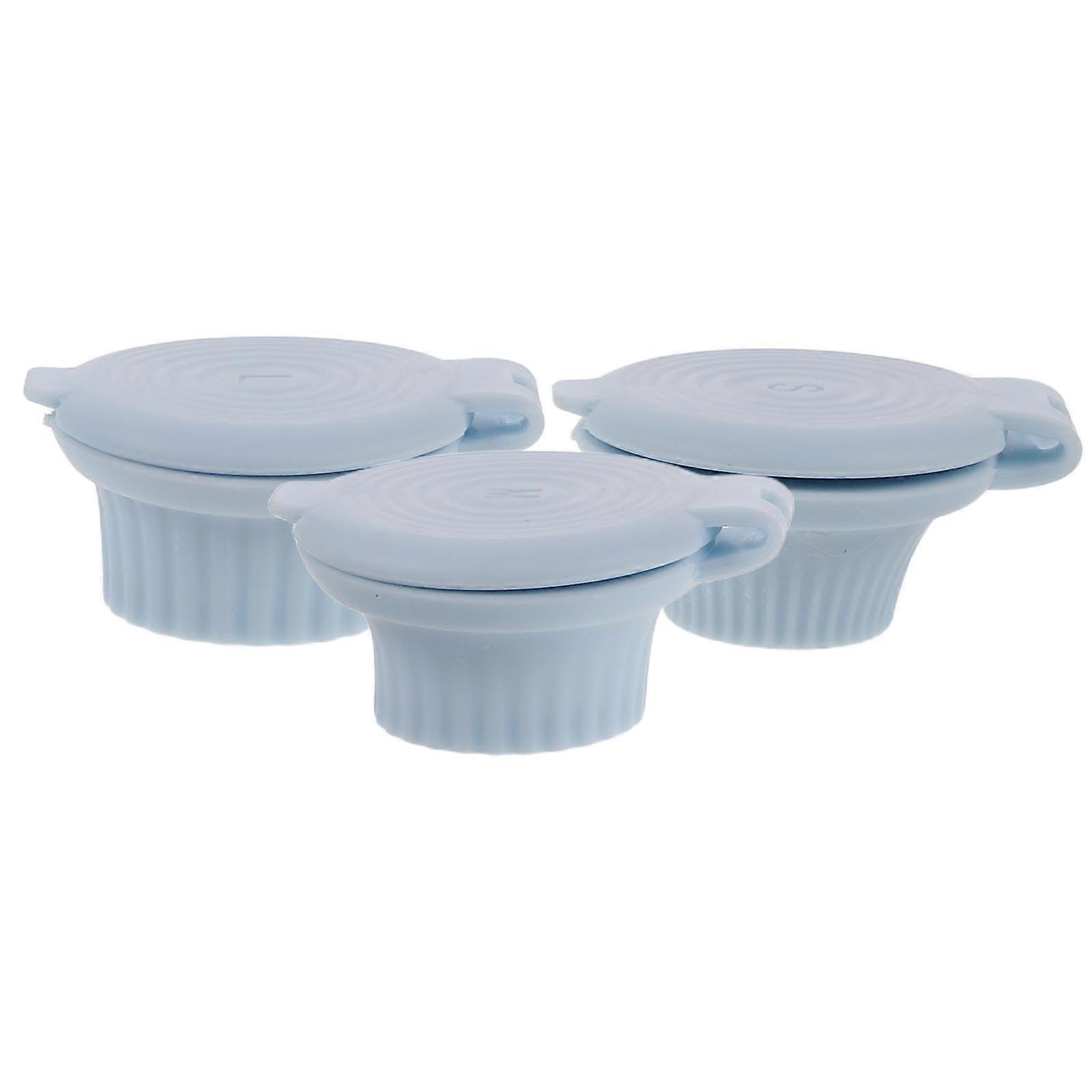 Storage Bottle Caps Silicone Inverted Cap for Condiments 6Pcs Kit