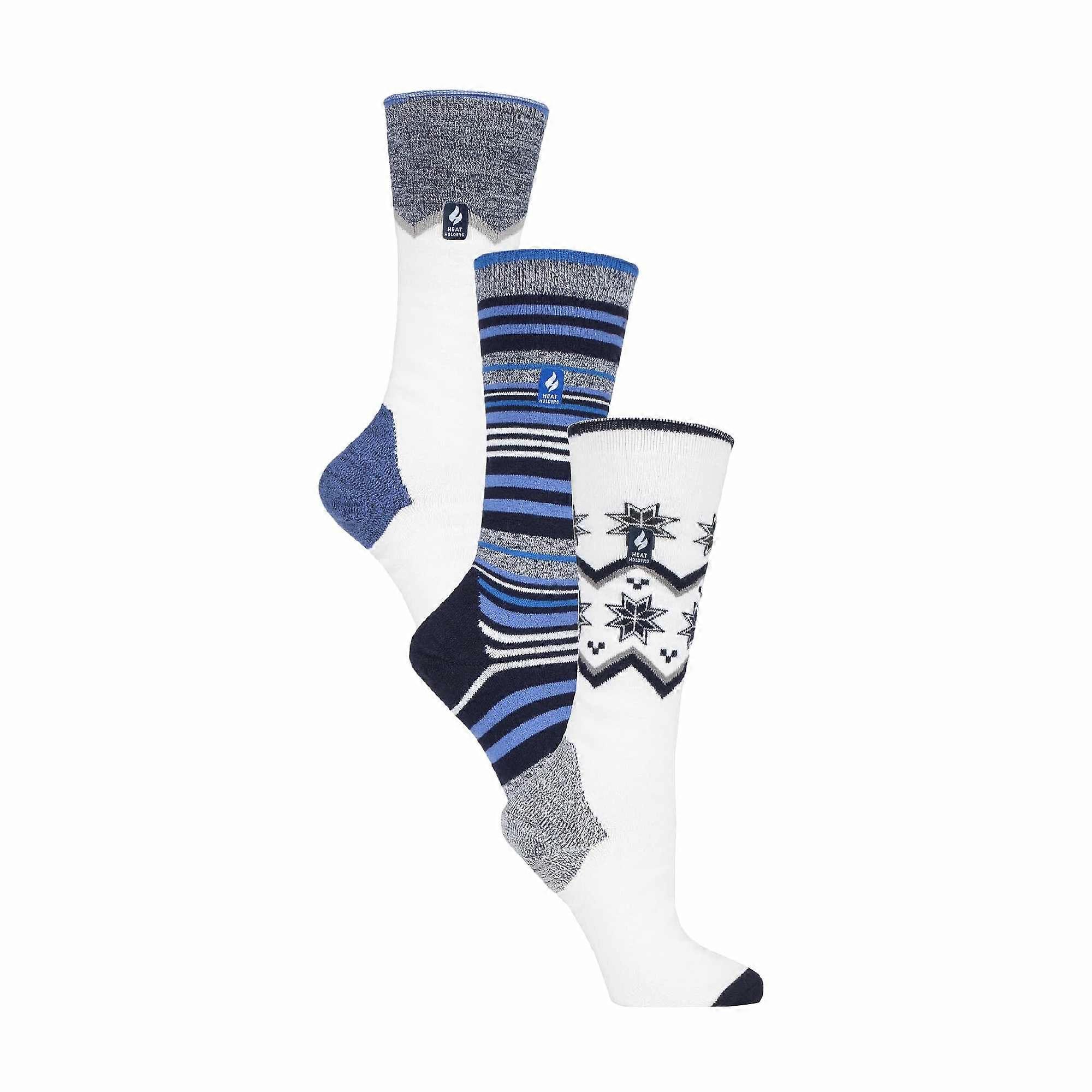 Heat Holders - 3 Pairs Ultra Lite Ladies Long Thermal Ski Socks