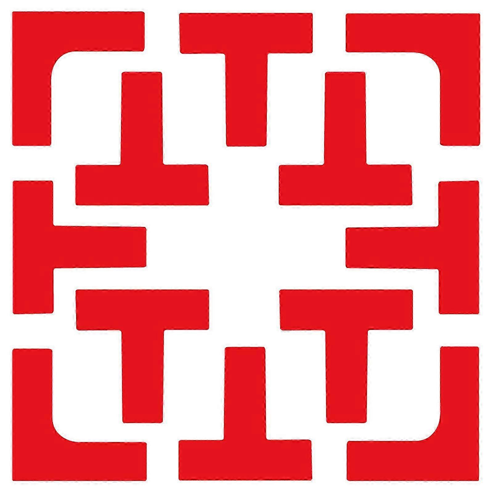 Courts Line Marker Windproof Throw Down Markers Pickleball Courts Line Markers Temporary Pickleball Line Enduring Red 25-26