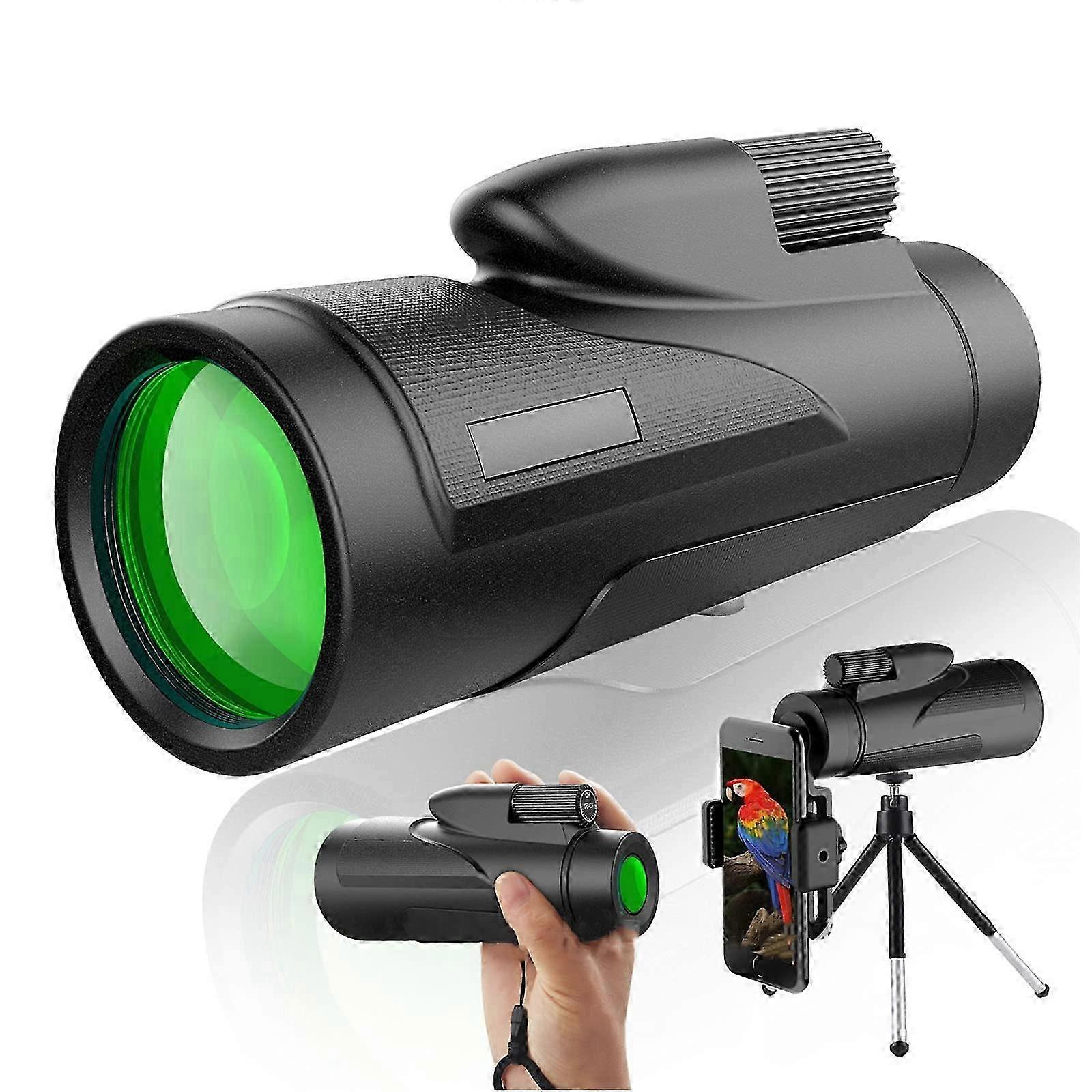 10x42 Monocular Telescope with Phone Holder Tripod for Adults, HD Monoculars 26s