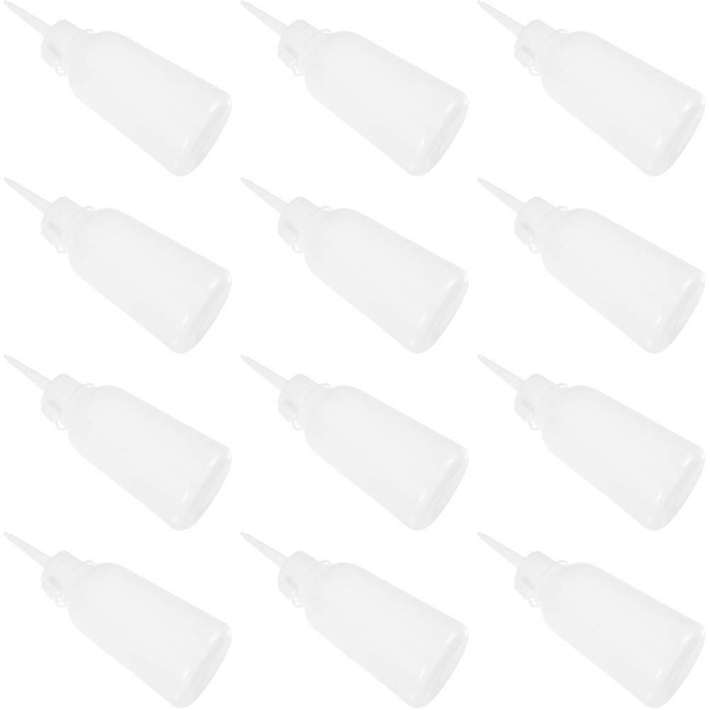 Plastic Squeeze Bottles for Glue 60Pcs Transparent Needle Tip Bottles