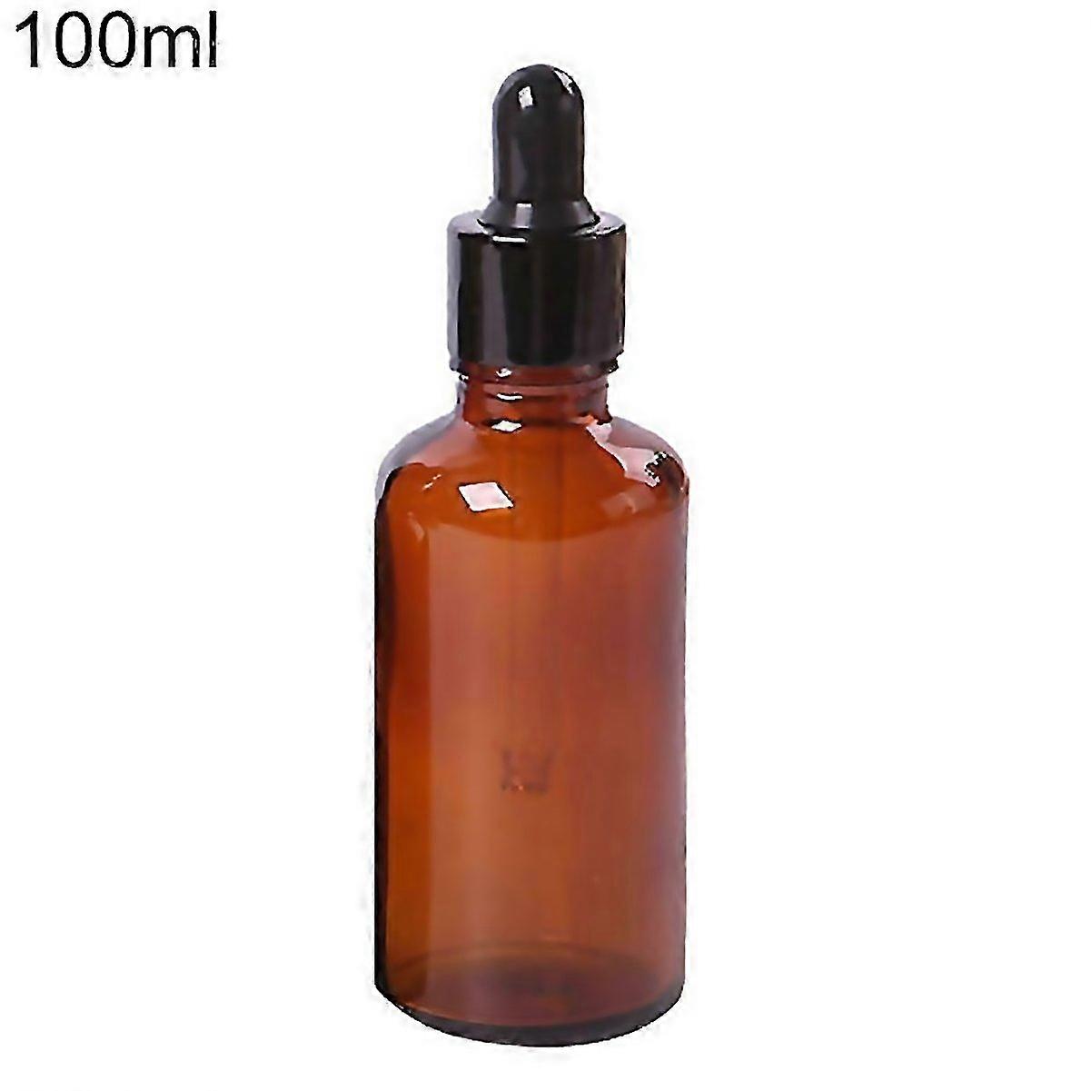 For 5ml100ml Mini Amber Glass Liquid Reagent Pipette Bottle Eye Dropper Empty