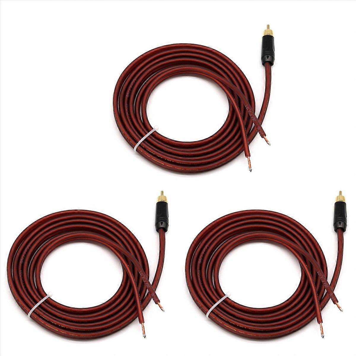 Speaker Cable Bare Wire Speaker Wire to Plug,Replace Plug