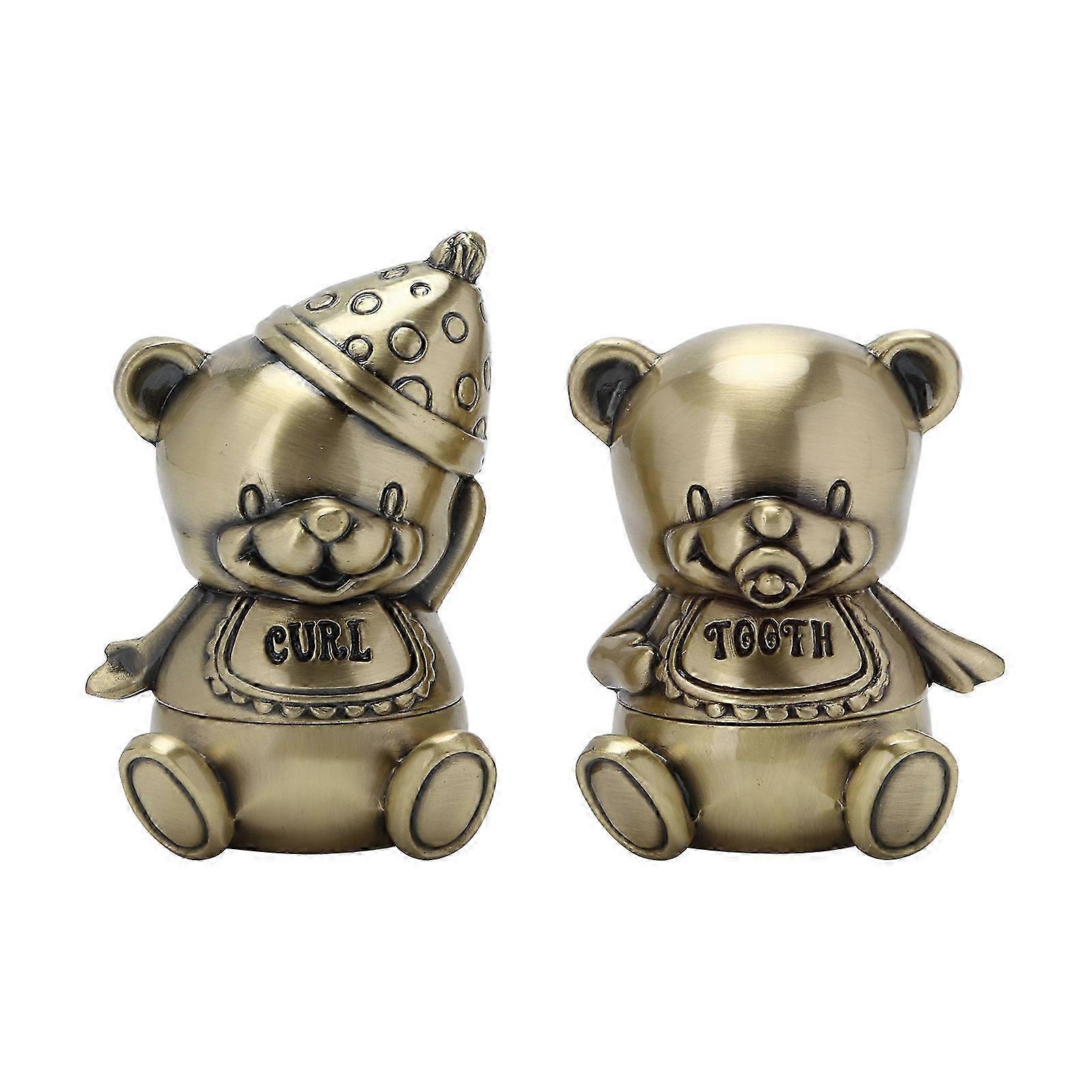 Keepsake Box Unique Design Cute Adorable AntiCorrosion Rust Resistance Tooth Fairy Box(Bronze ) 25-26s