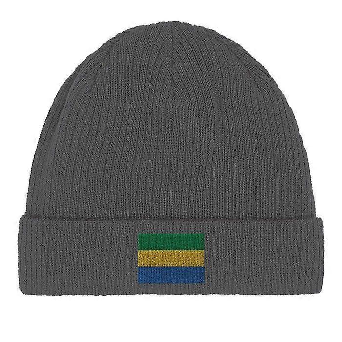 Gabon Flag Cap in Gray