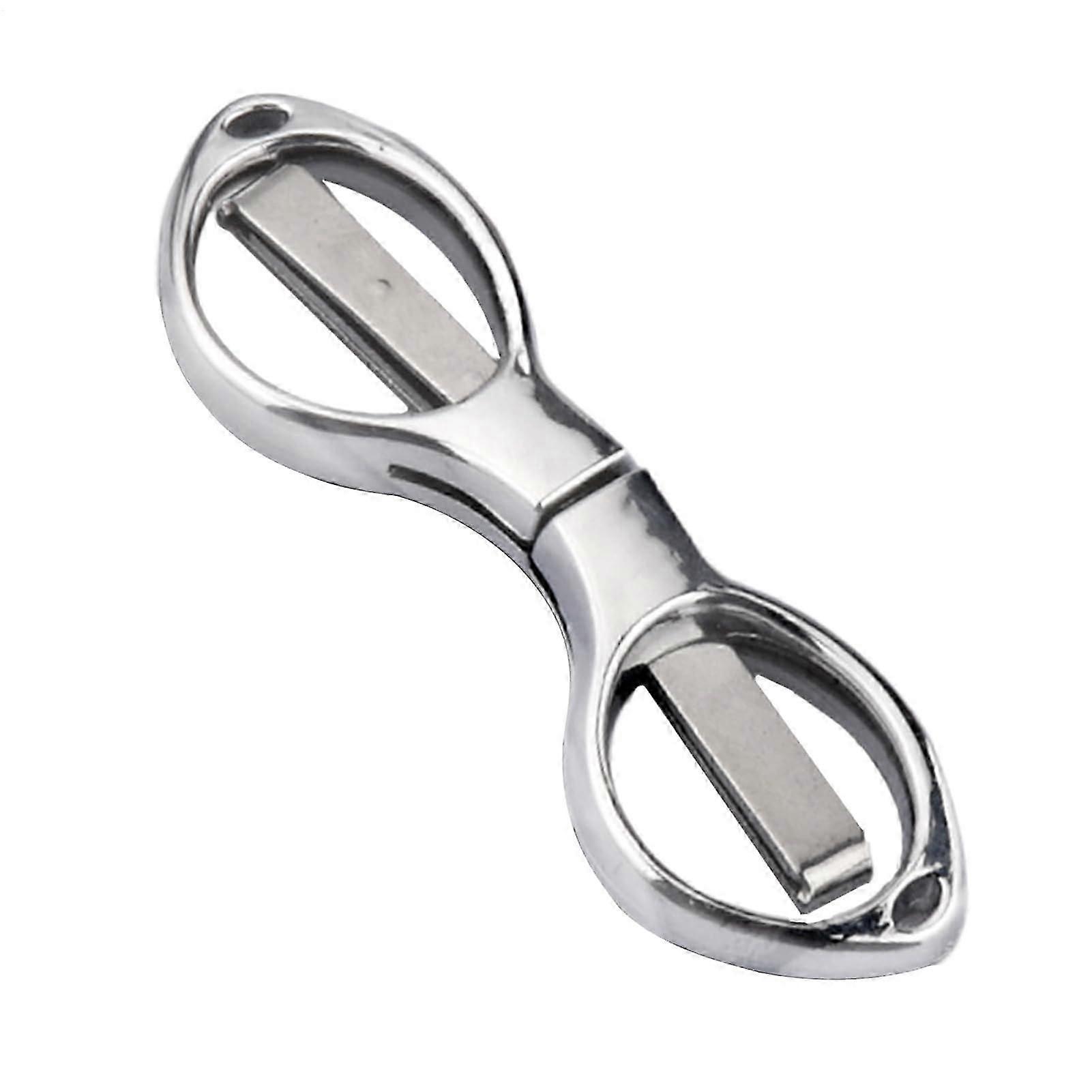 Folding Scissors - Foldable Portable Pocket Cutter, Multipurpose Hospital Care Scissors, Silver, Outdoor Survival Tool