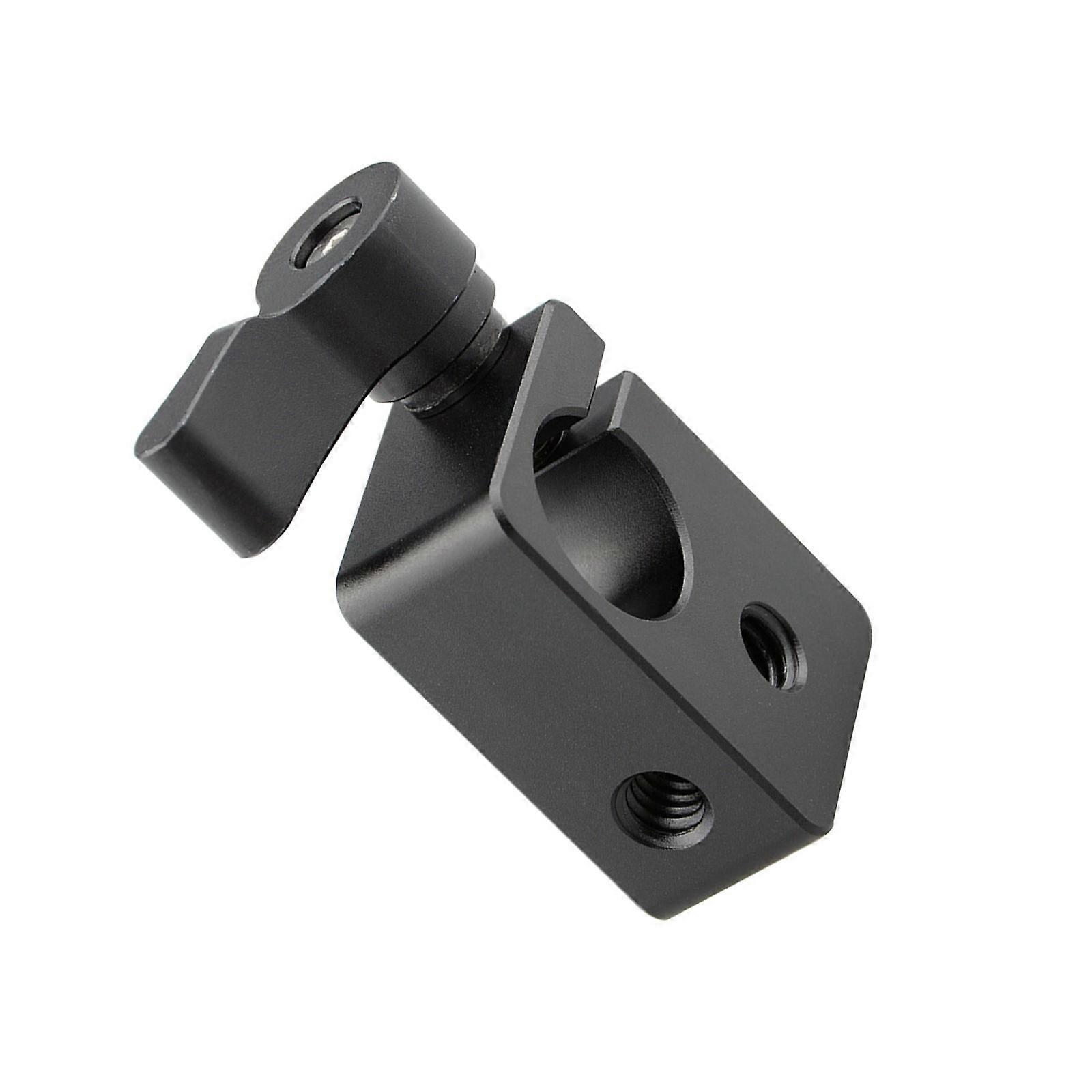 15mm Rod Clamp Rail Connector with 1/4inch Thread Hole to Attach Camera Microphones Sound Recorders Lighting Equipment Multicolor