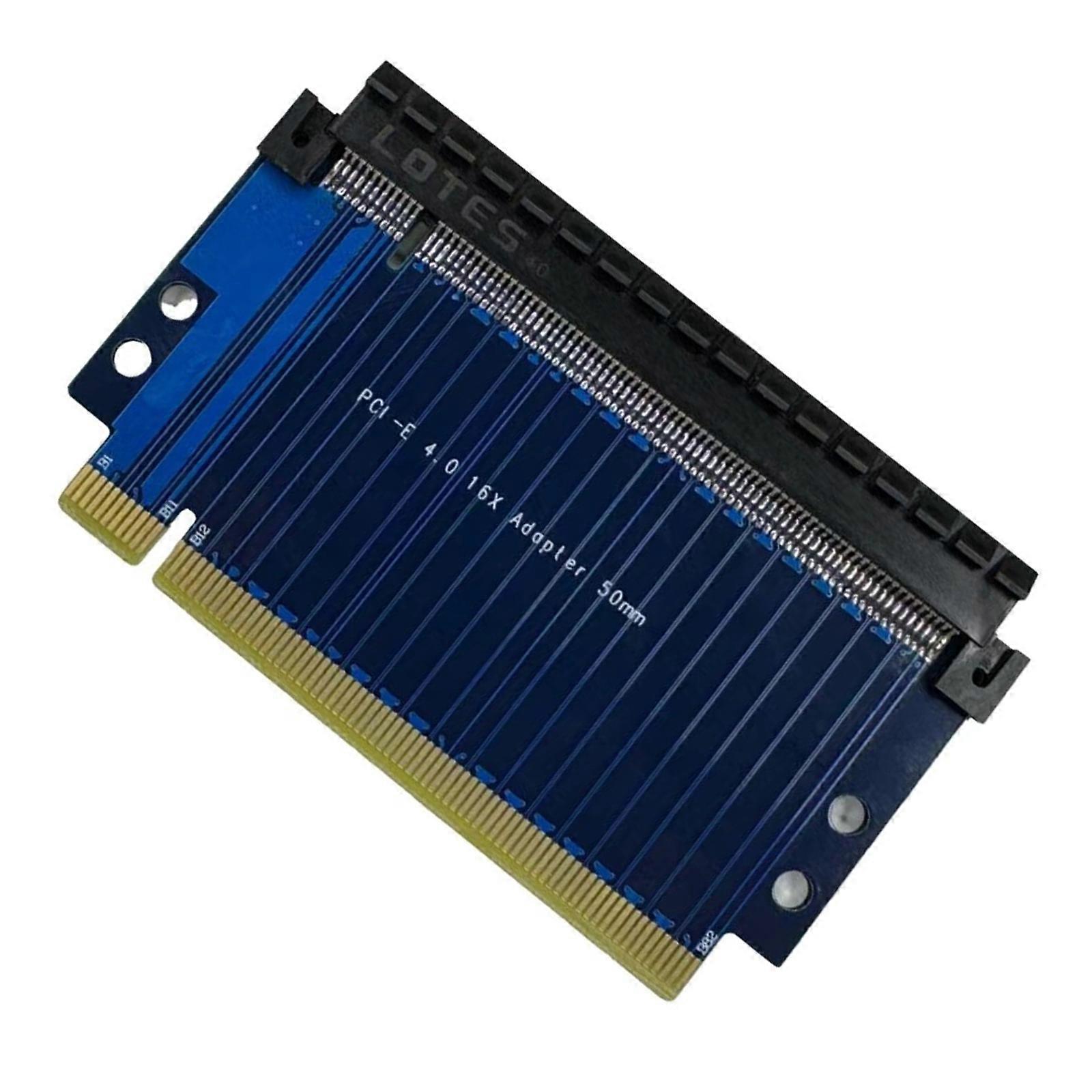 Practical PCIE4.0 Risers Card Height 3.0-5.0cm PCIE164 Highly Frequency Impedance Gen4 16GT/s PCIE4.0 16X Steering Card Multicolor