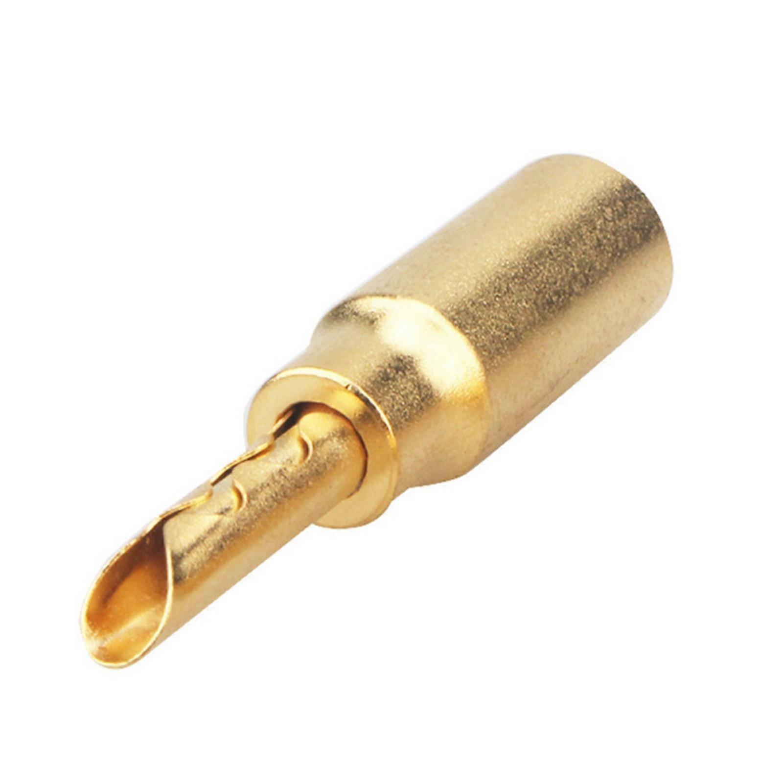 HIFI Auditory Banana Plug Connector for Amplifiers and Speakers with Gold Plated Finish Adapter Multicolor