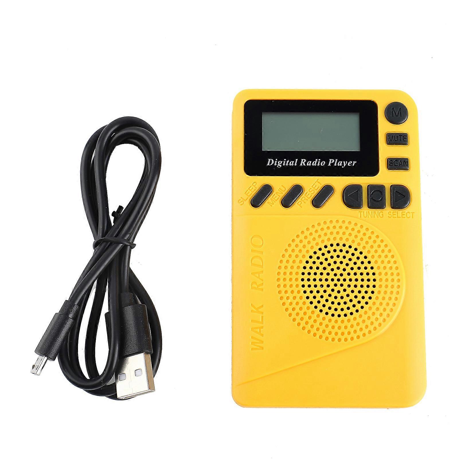 Portable DAB+ radio with MP3 player and LCD screen