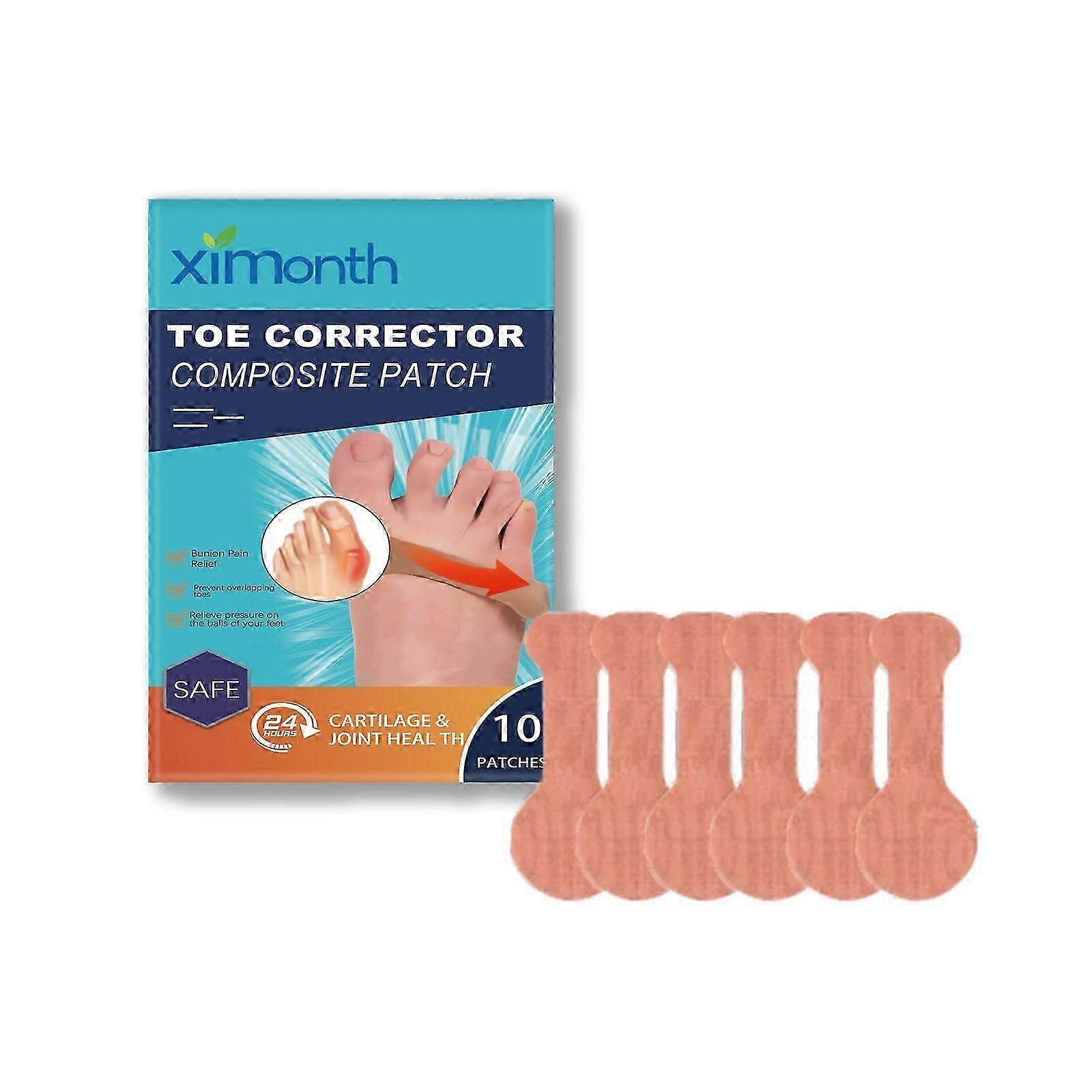 Toe Corrector Composite Patch, Relieve Big Toe Valgus Joint Pain And Swelling Foot Care Correction Patch