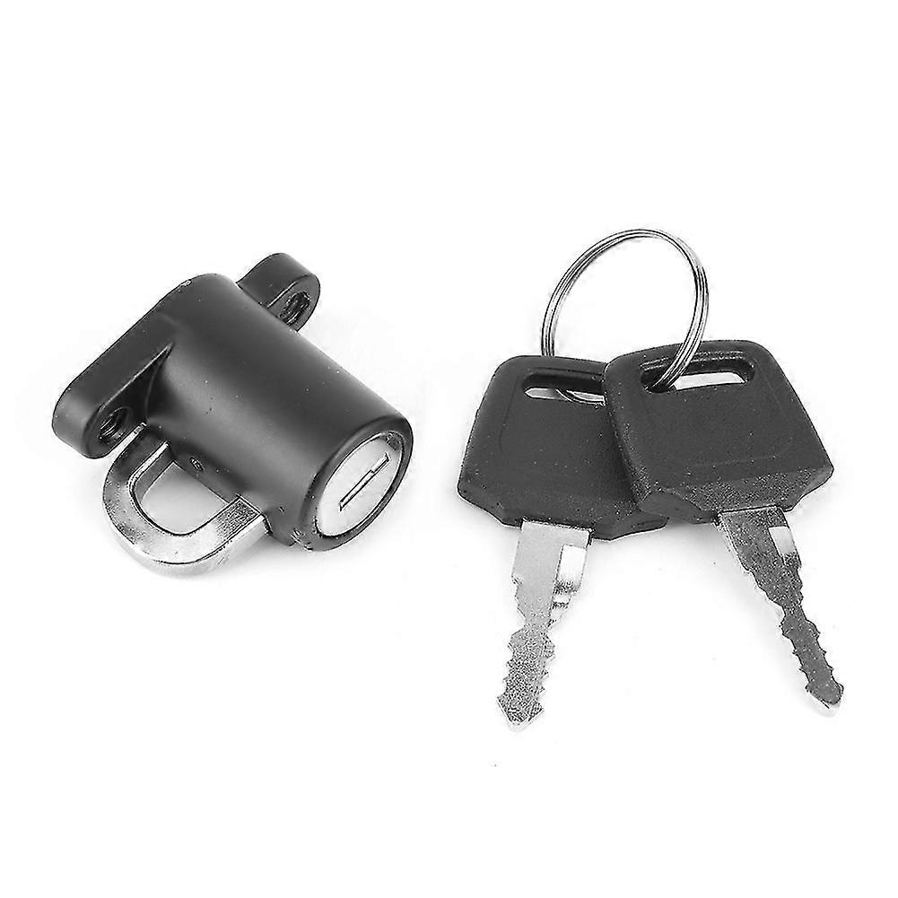 Universal Motorcycle Helmet Lock Anti-Theft Secure Key Lock Durable Metal Material Compact Design Easy Installation with 2 Key