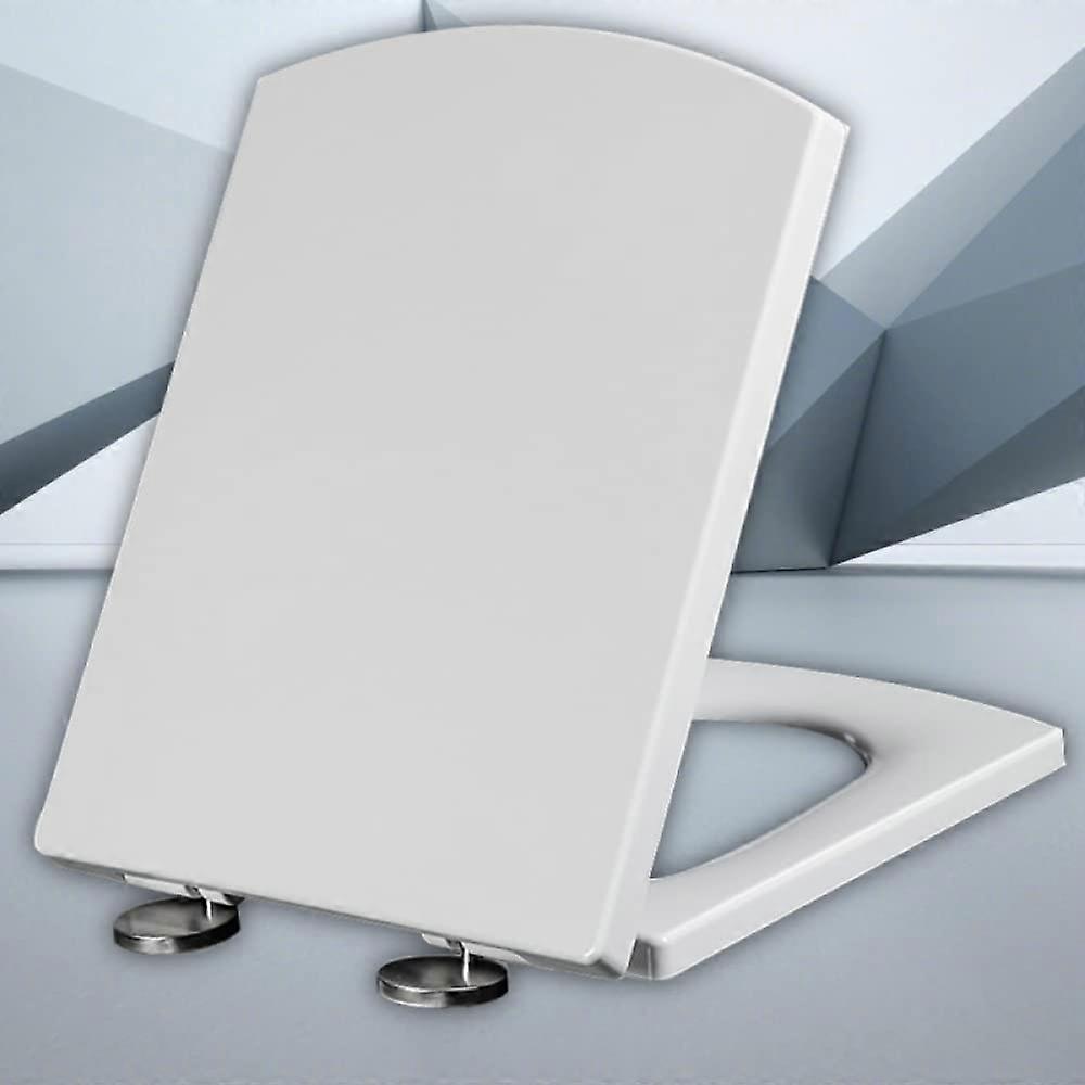 Universal Toilet Seats Soft Close White, Universal Fit, Easy To Assemble, Includes Fittings