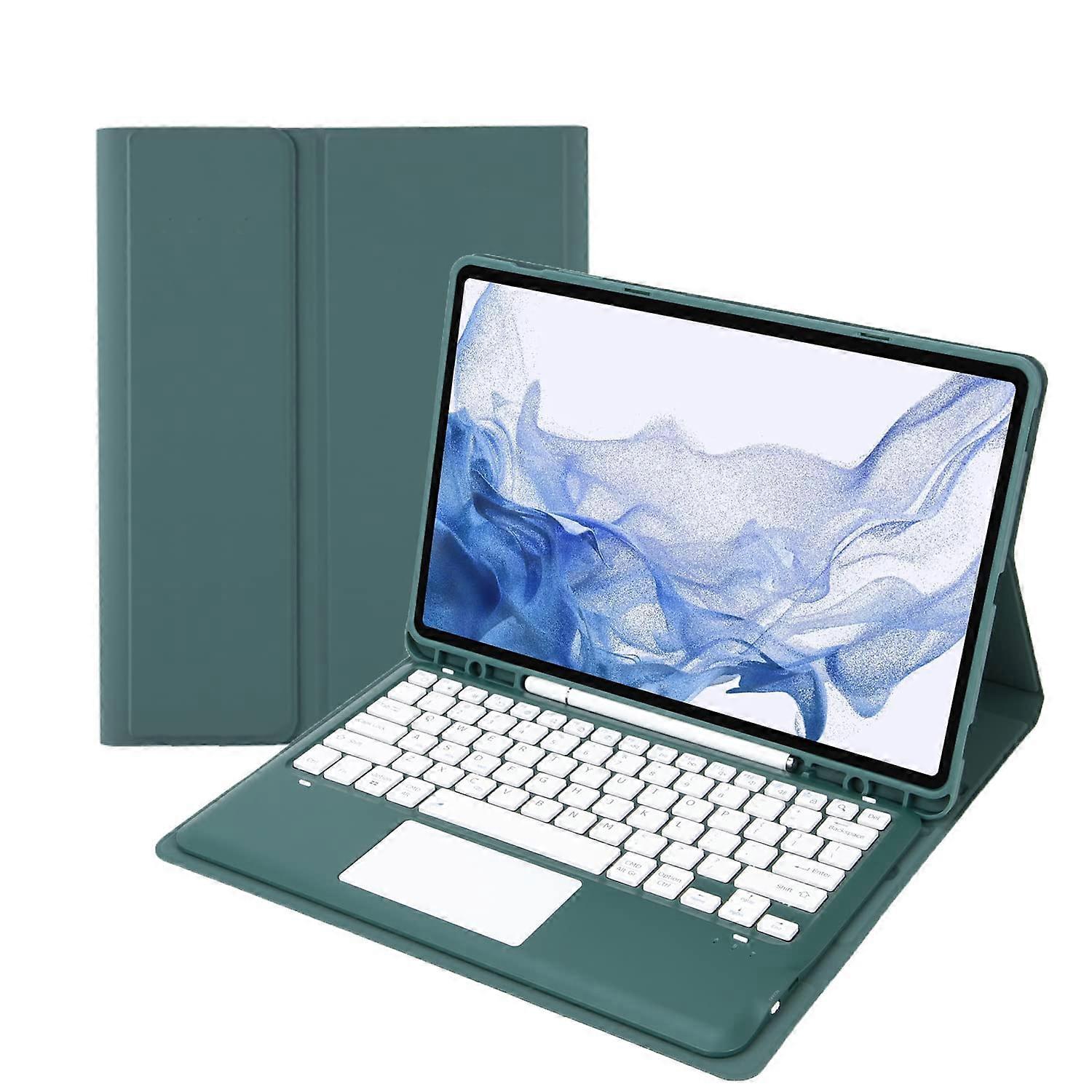 11inch Keyboard Case with Touchpad and Pencil Holder for M3/M2, Air 7th/6th/5th/4th Gen, Teal