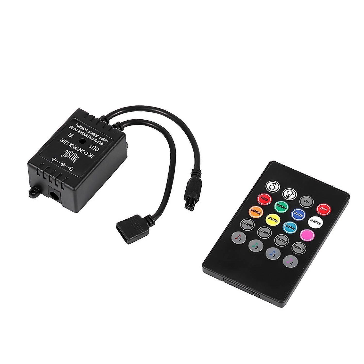 LED Music Controller 20keys IR Remote Sound Sensor Controllers for RGB Strip Lights