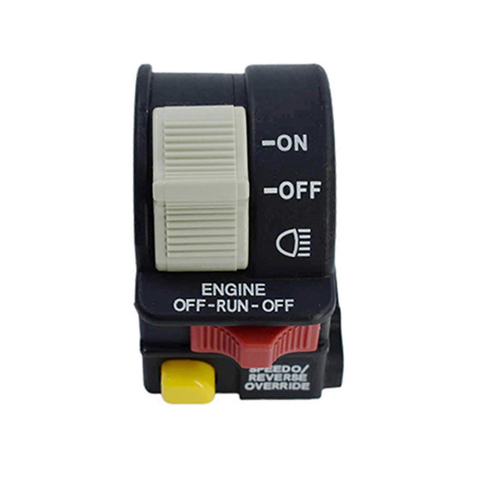 Headlight Switch Light Kills Stop Switch for 300 4011655 Handlebar Light Switch Replacement Multicolor