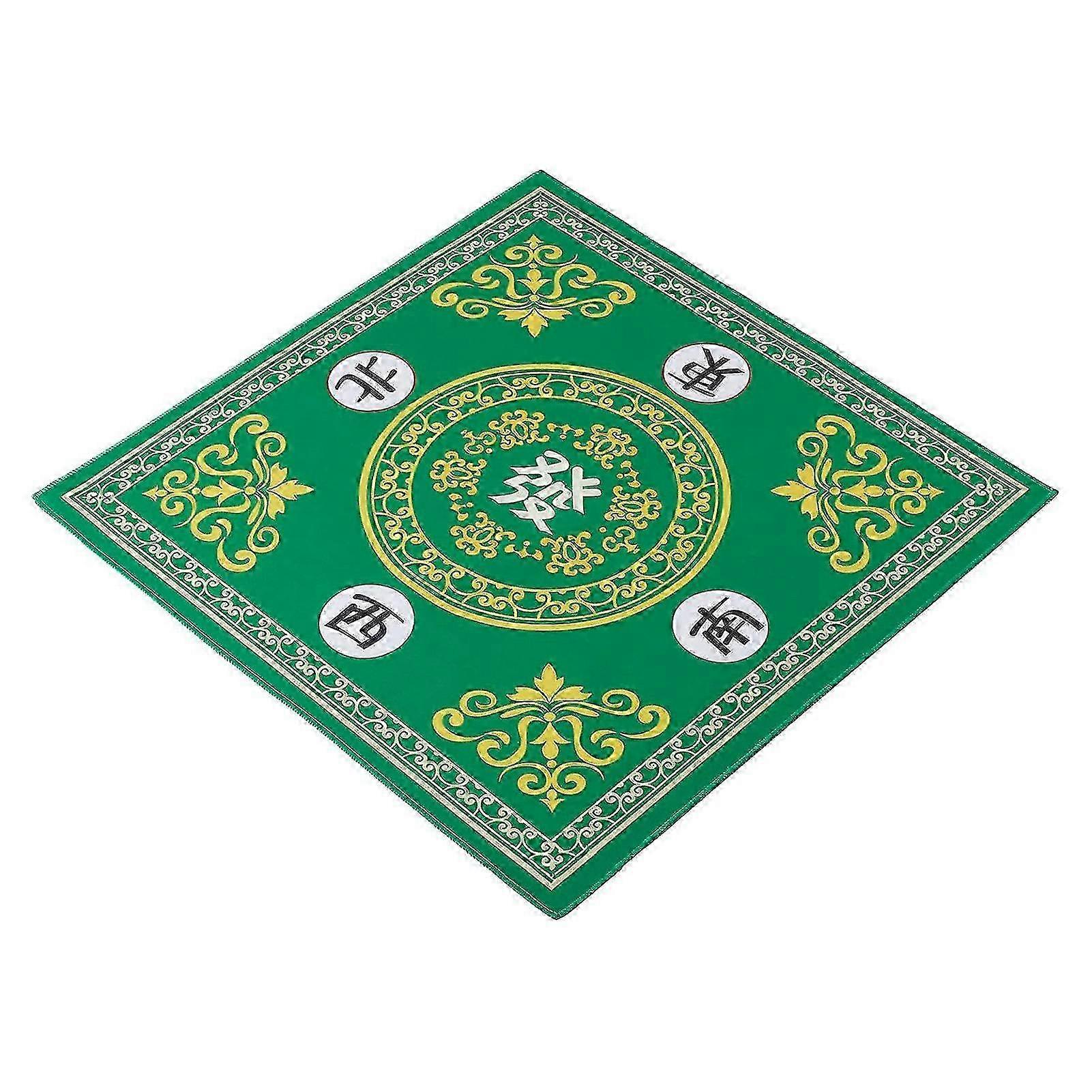 Mahjong Table Mat Foldable Anti-Slip Mahjong Mat Noise Reduction Table Cover for Board Games Decoration