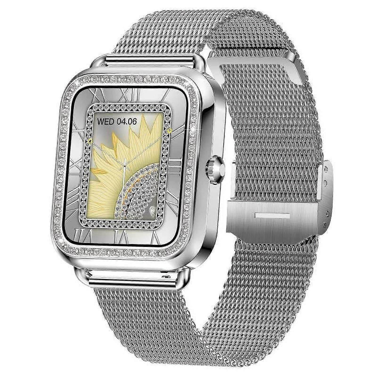 Relógio Inteligente Feminino de 1,57 Polegadas para Celulares Android e iOS, Resistente à Água IP68, com Recursos de Voz, para Mulheres e Homens.