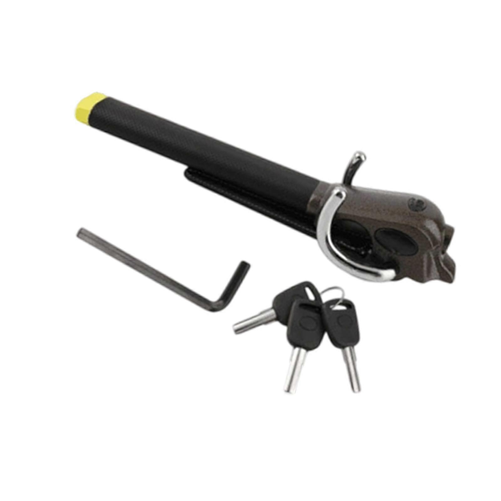 Vehicle Steering Against Burglary Lock With Passcode Security And Against Observed Technology For Greatest Car Security  Silver white