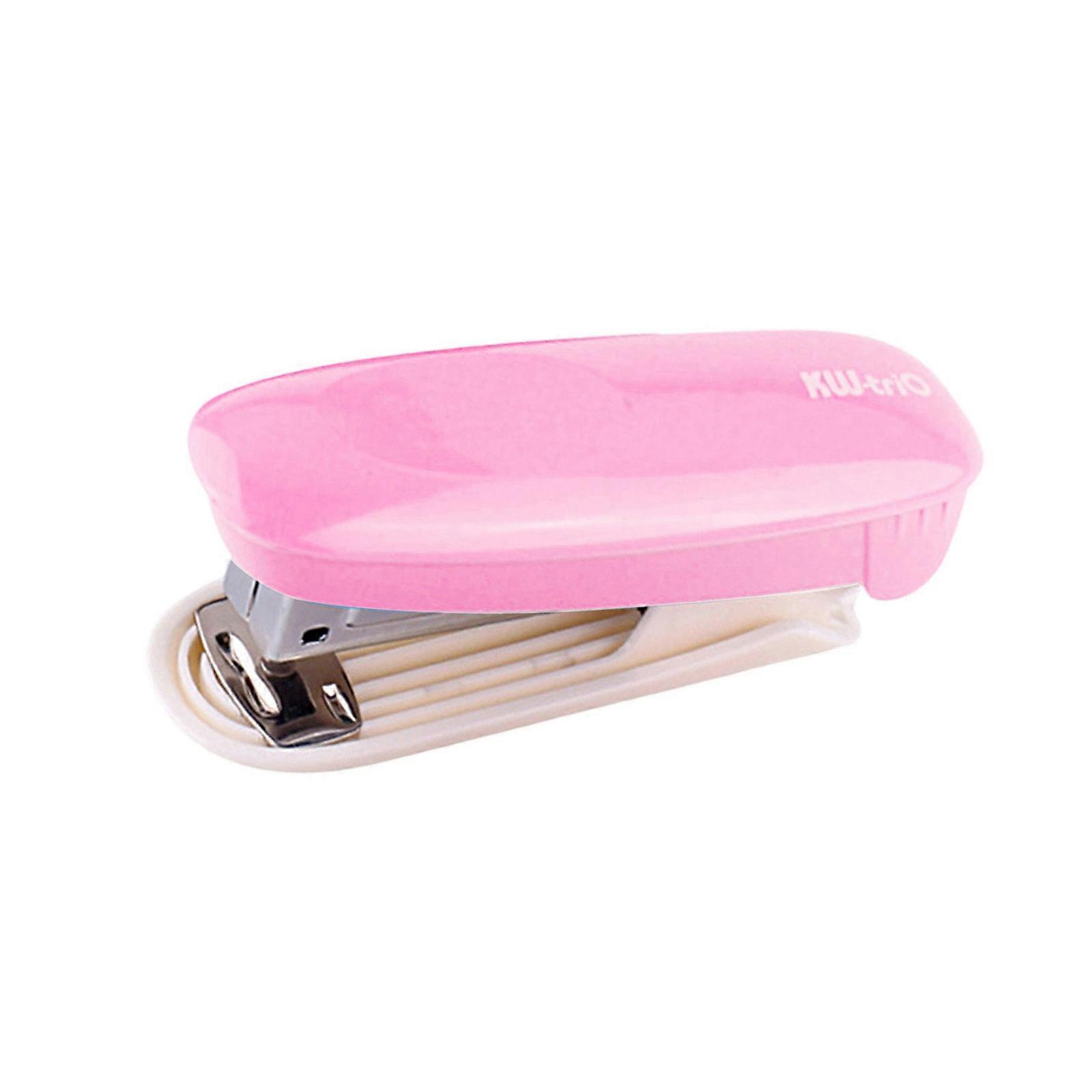 Desktop Staplers Labor-Saving Stapler with Staple Remover Stapling Machine Fit on 26/6  24/6 Staple (Not Included)  Pink